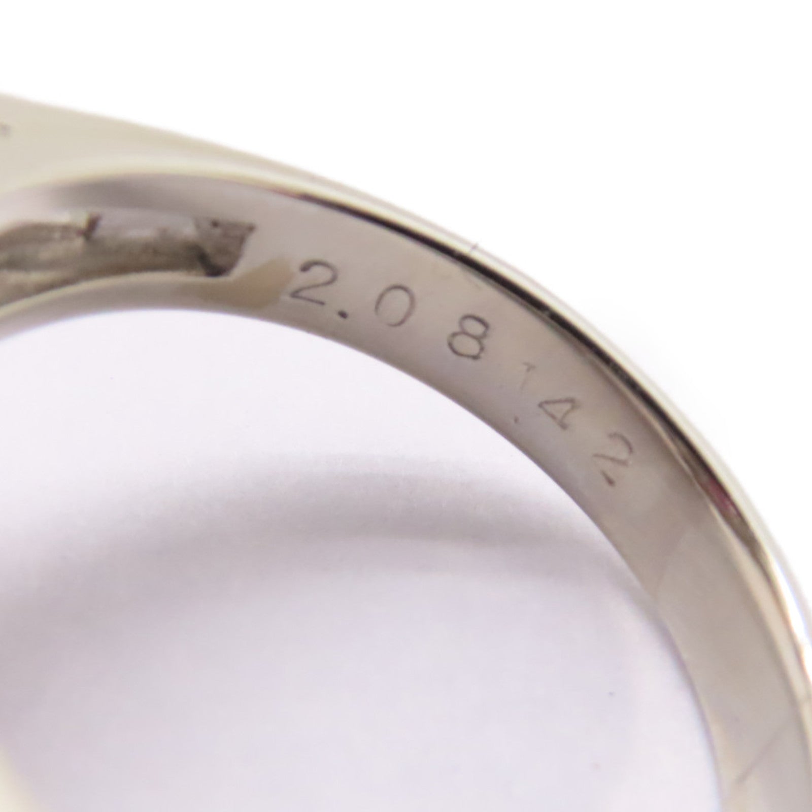 JEWELRY PT900鉑金Star Ruby/Diamond Ring 2.08ct星光紅寶石/1.42ct鑽石戒指US#6