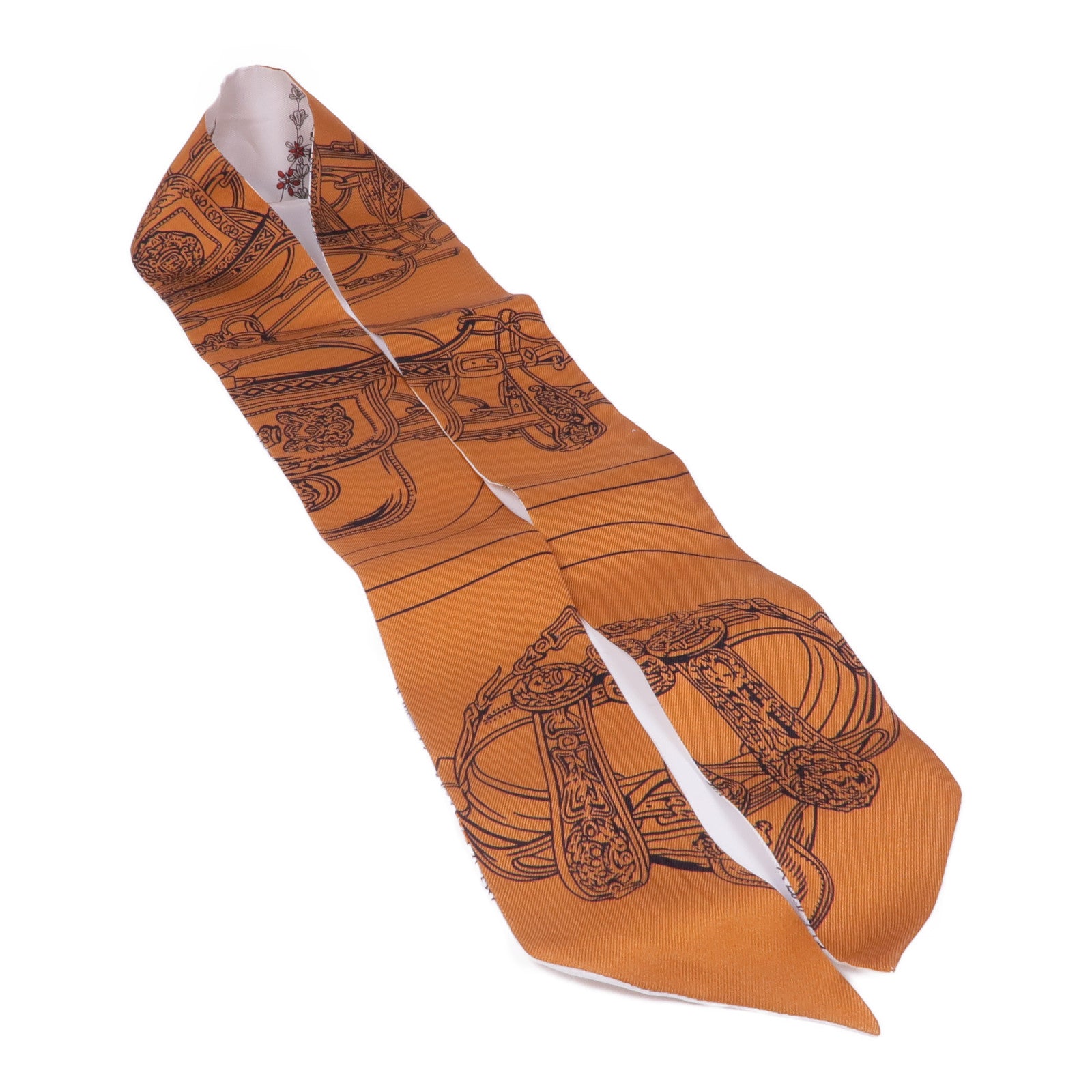 HERMES 絲質Twilly絲巾