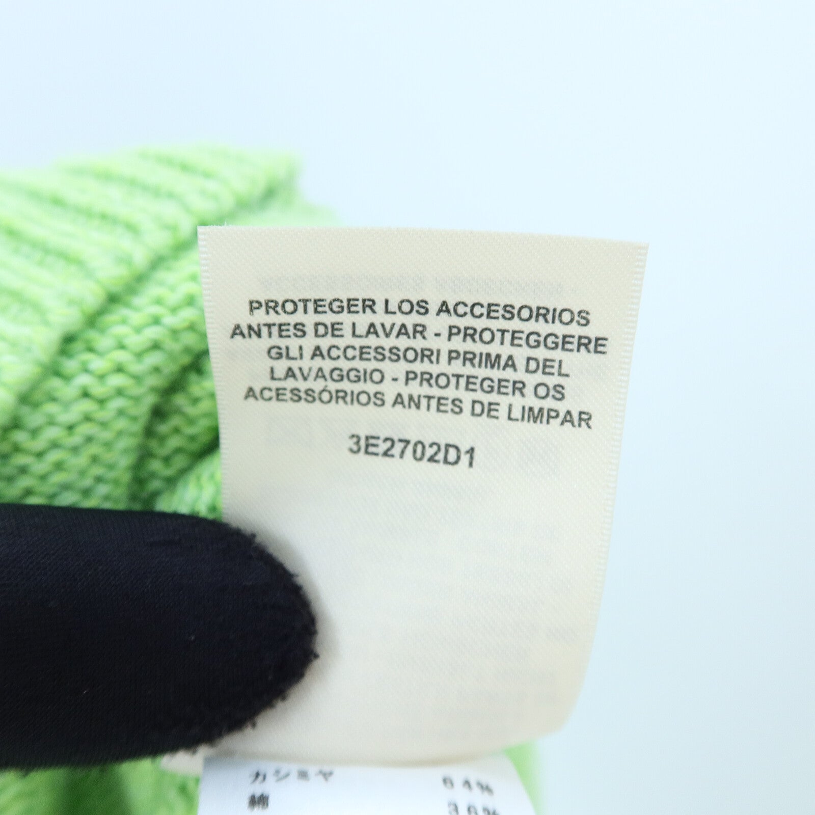 HERMES Cashmere/Cotton V-Neck Cardigan針織