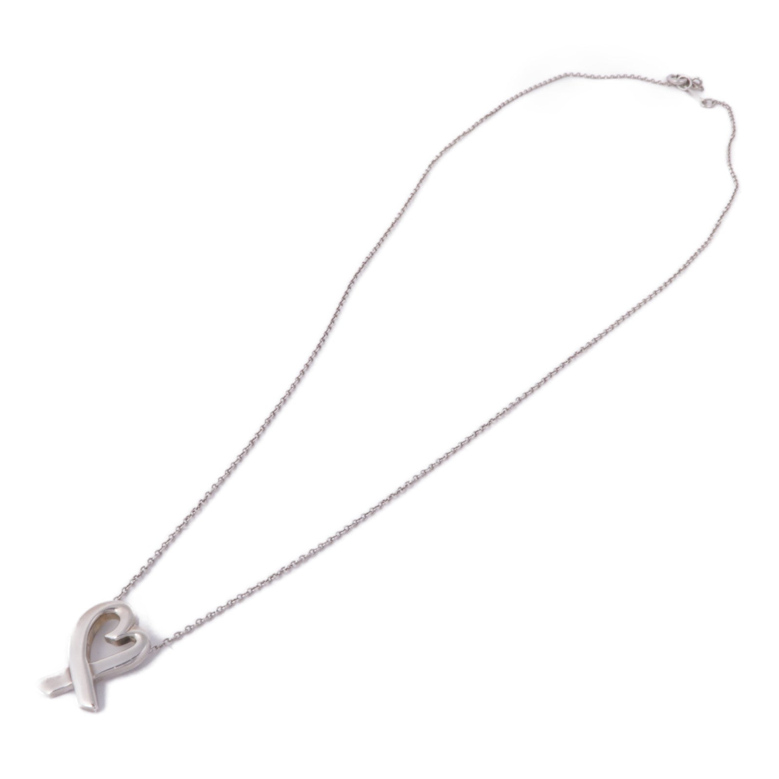 TIFFANY＆CO 925純銀Loving Heart Necklace項鍊