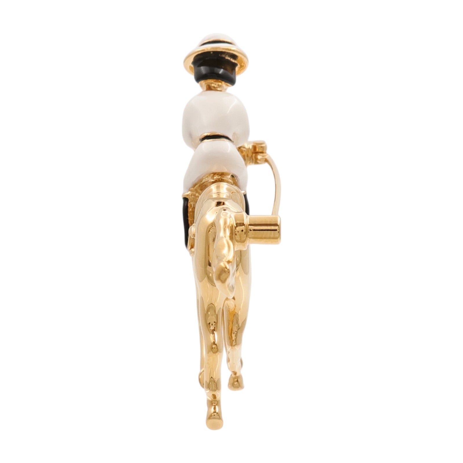CHANEL 金屬Coco Mark Horse & Jockey Brooch胸針