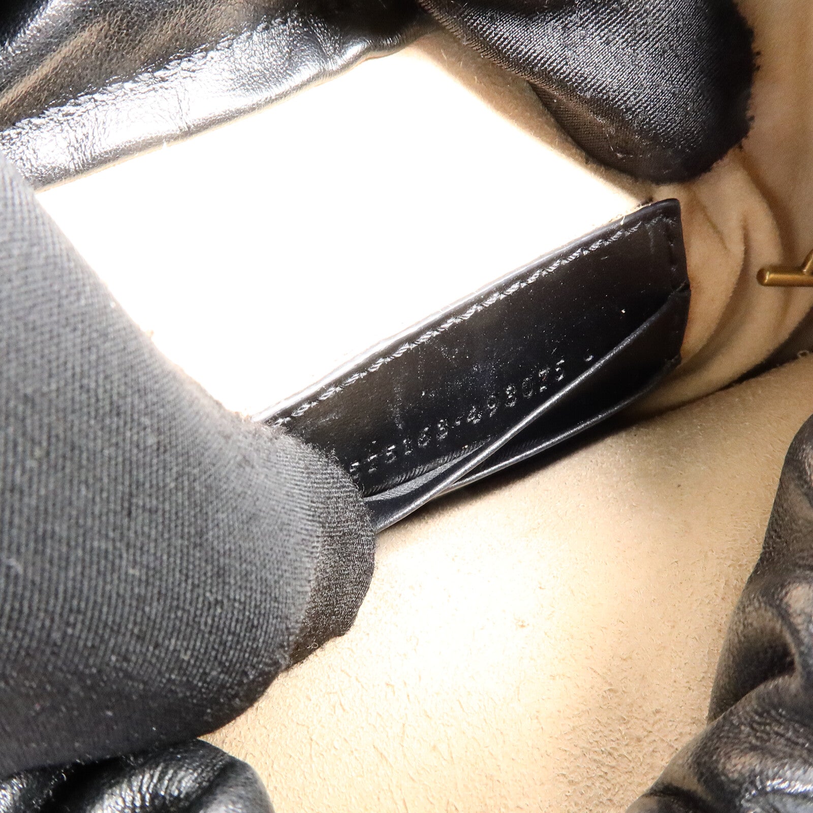 GUCCI 牛皮皮革GG Marmont Mini Bucket Bag鏈帶肩背袋