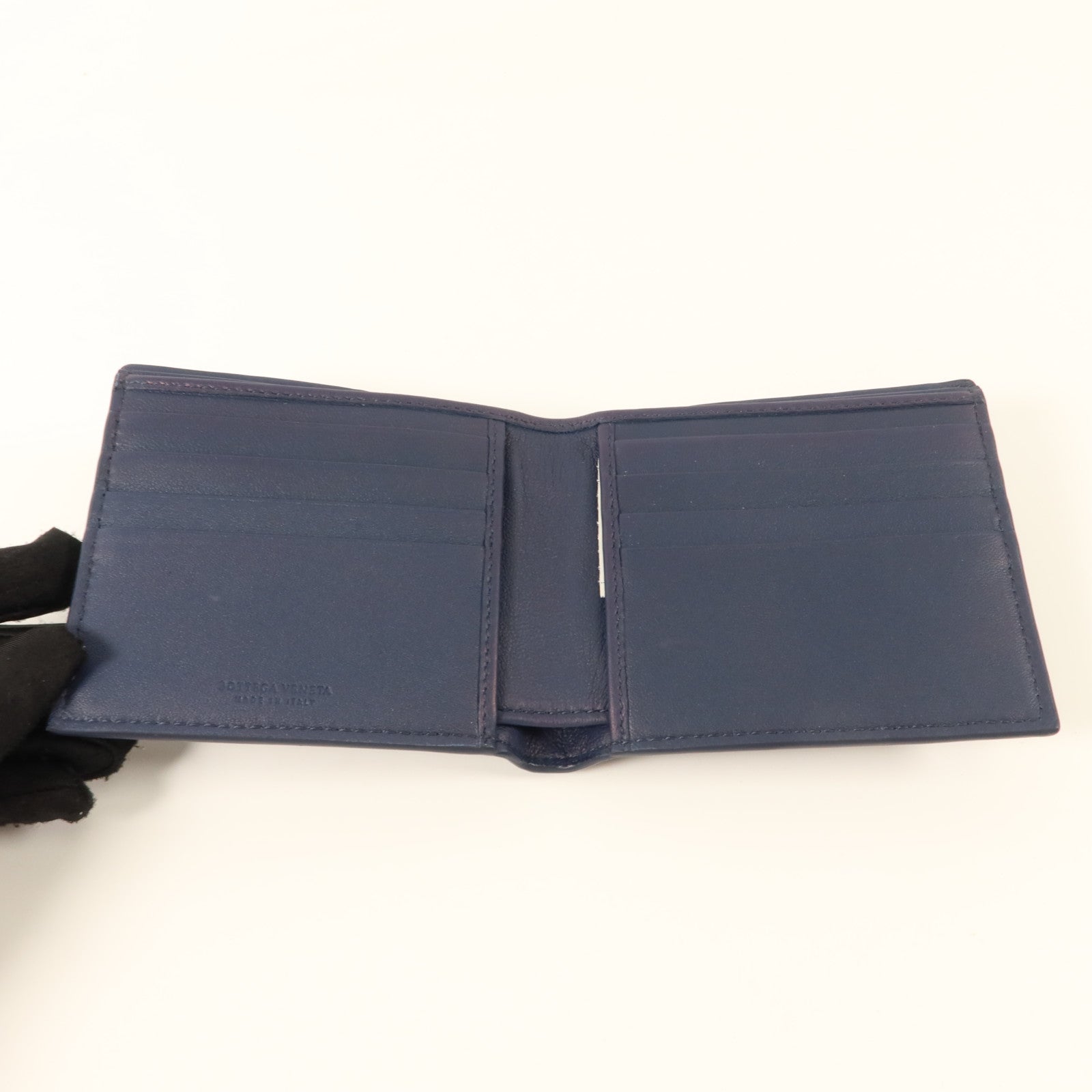 BOTTEGA VENETA 織紋皮革Bifold Wallet錢包