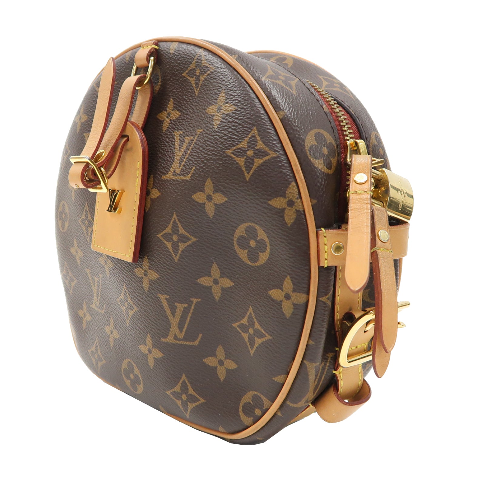 LOUIS VUITTON Monogram Boite Chapeau Souple MM金扣手挽袋啡色