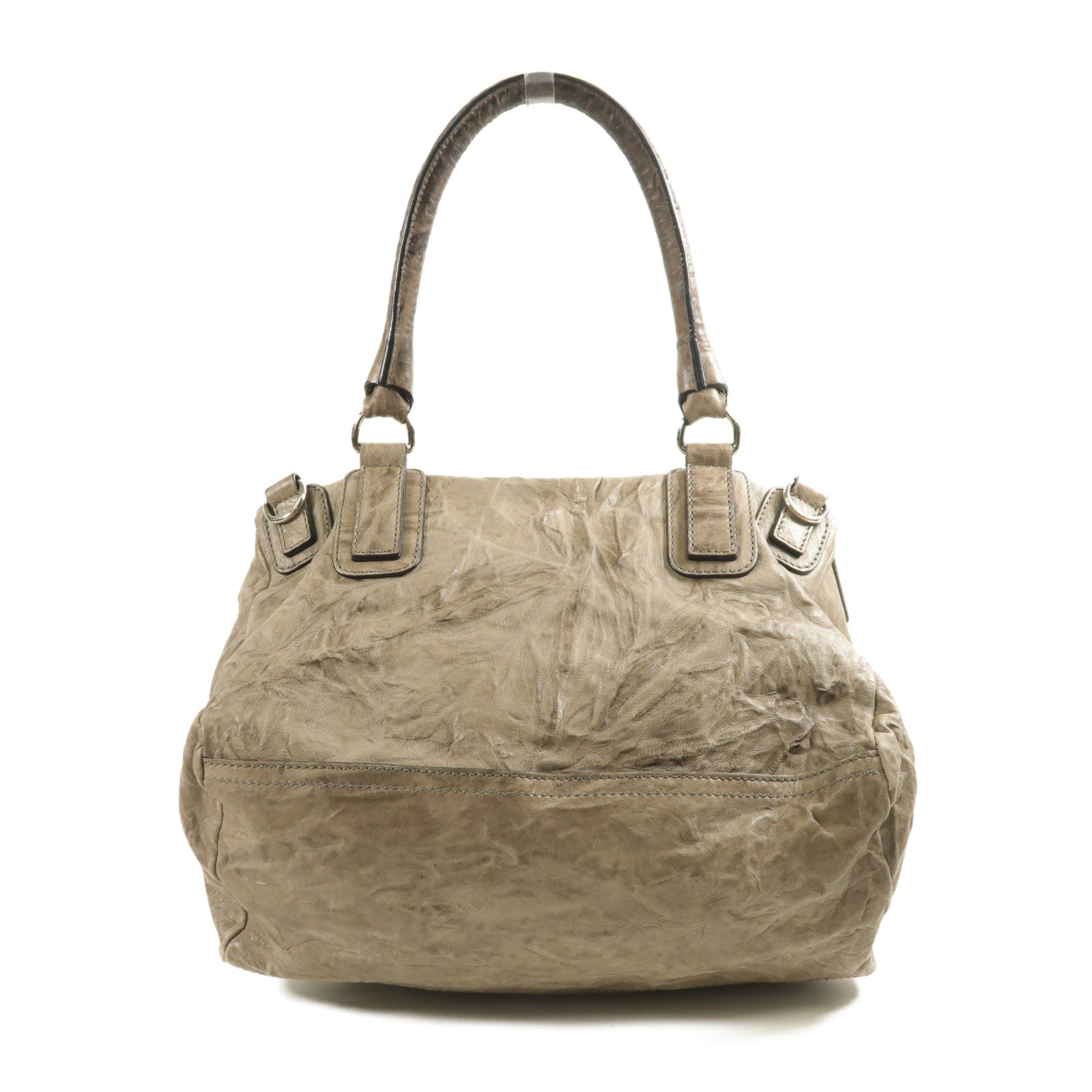 GIVENCHY 牛皮皮革2 Way Shoulder Bag銀扣手挽肩背兩用袋