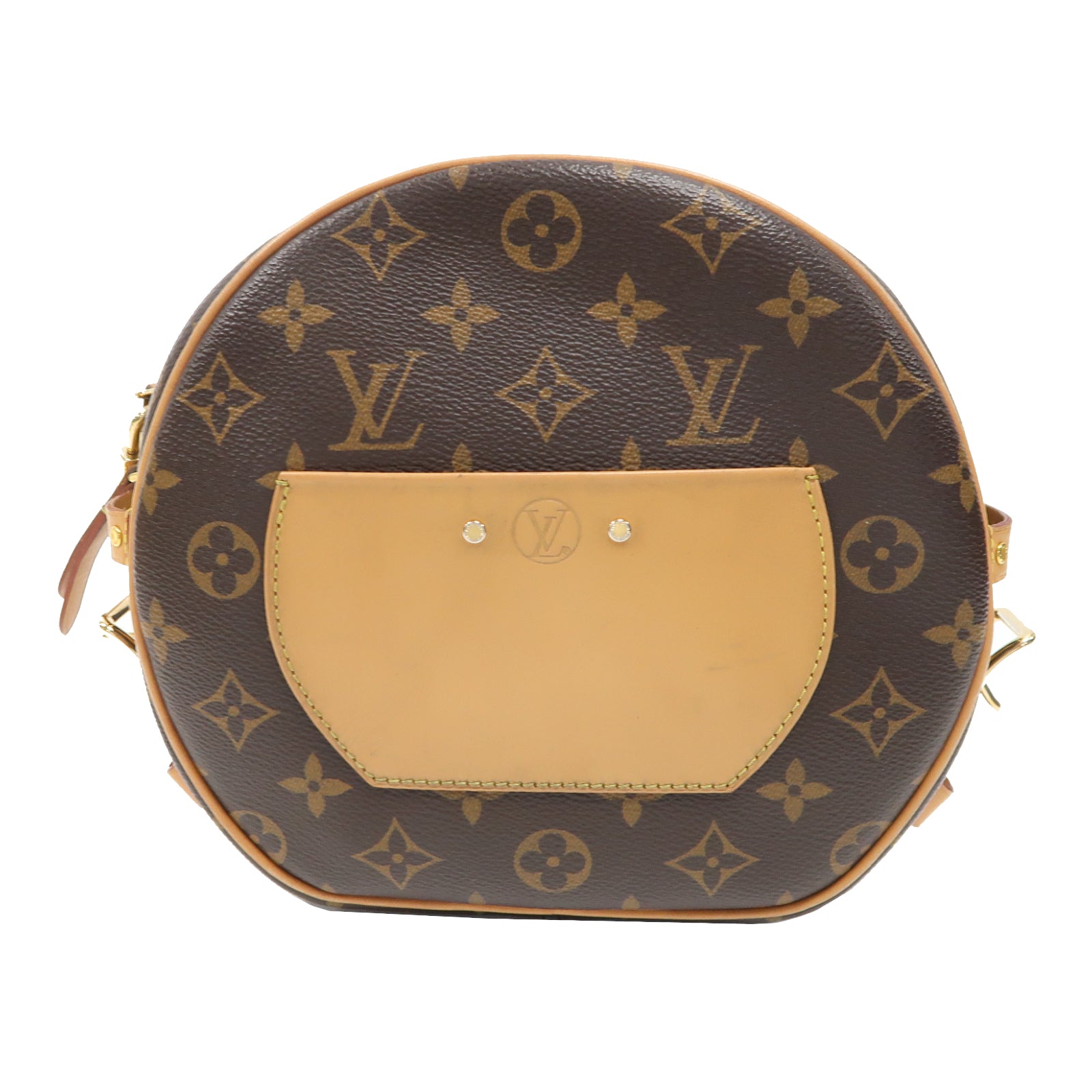 LOUIS VUITTON Monogram Boite Chapeau Souple MM金扣手挽袋啡色