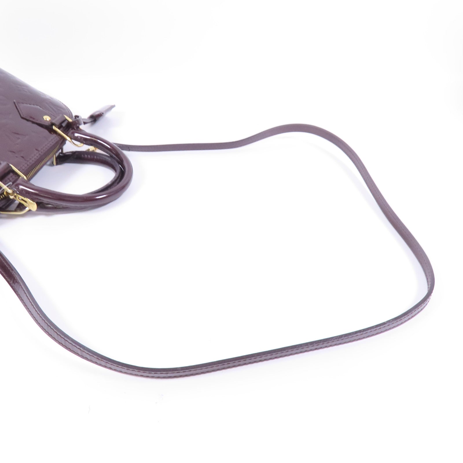 LOUIS VUITTON Vernis Alma BB金扣手挽肩背兩用袋