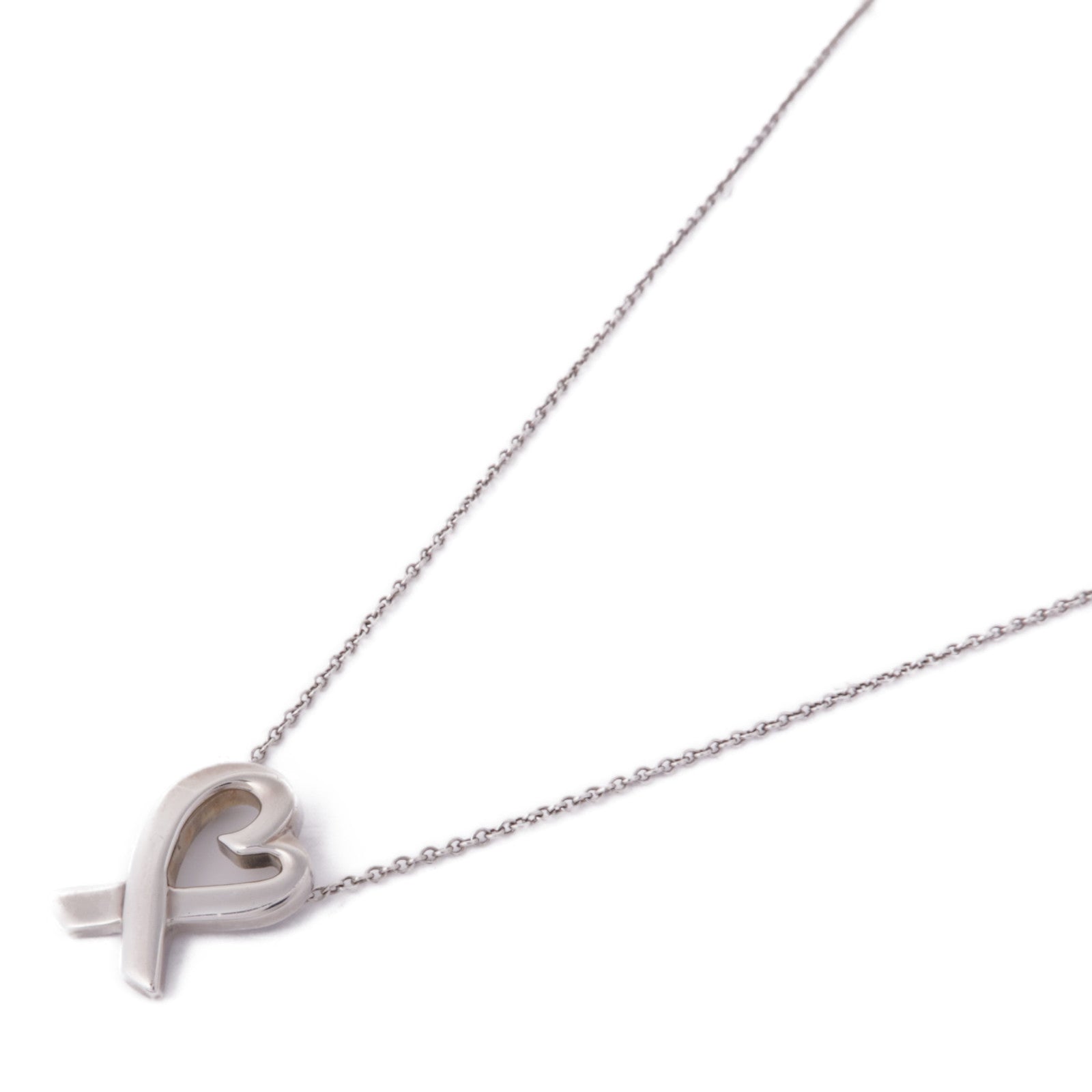 TIFFANY＆CO 925純銀Loving Heart Necklace項鍊
