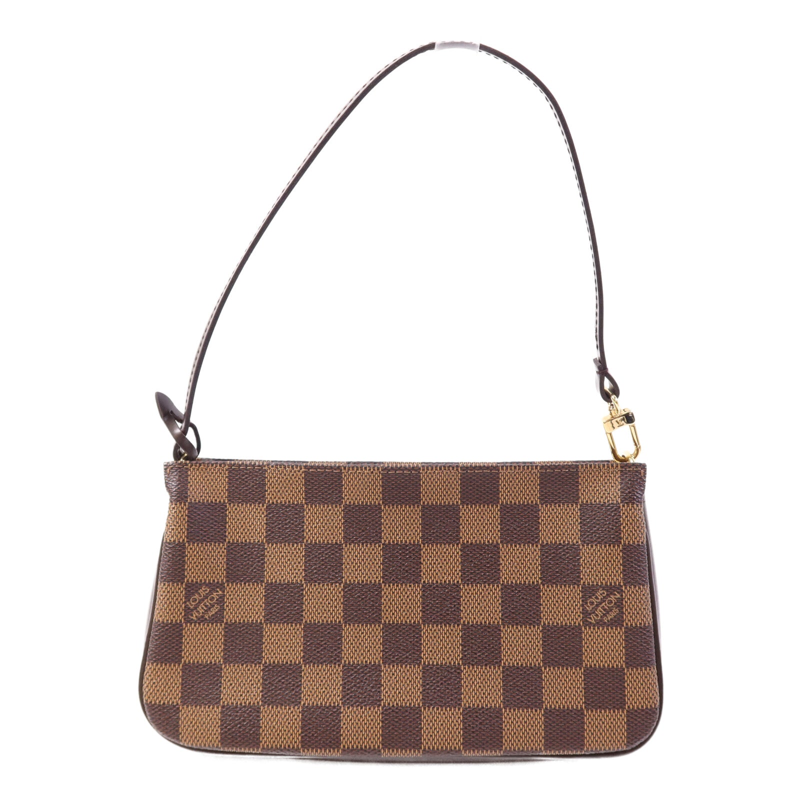LOUIS VUITTON Damier Pochette Accessories金扣肩背袋