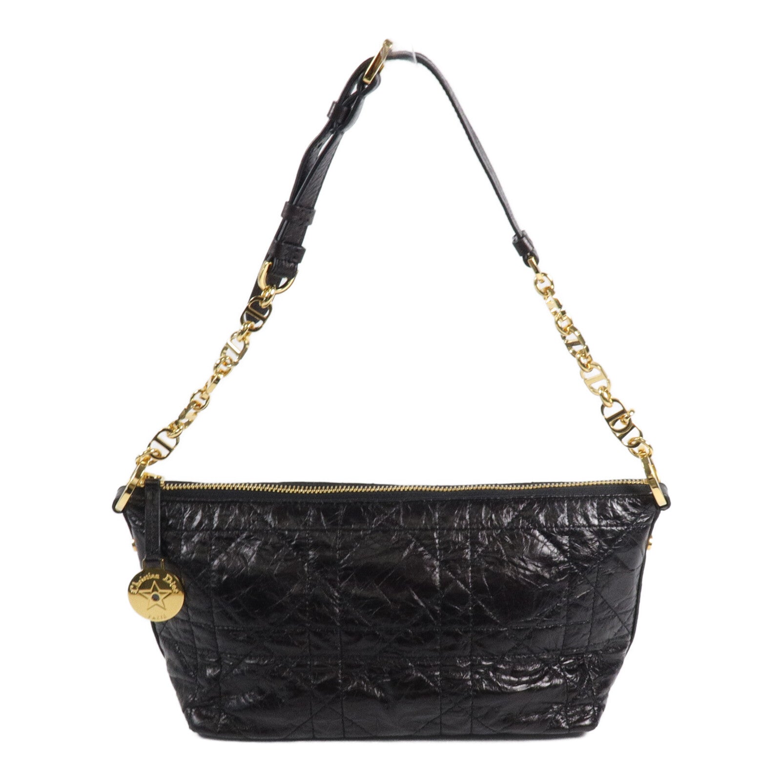 Dior 羊皮皮革Diorstar Hobo Bag鏈帶肩背袋