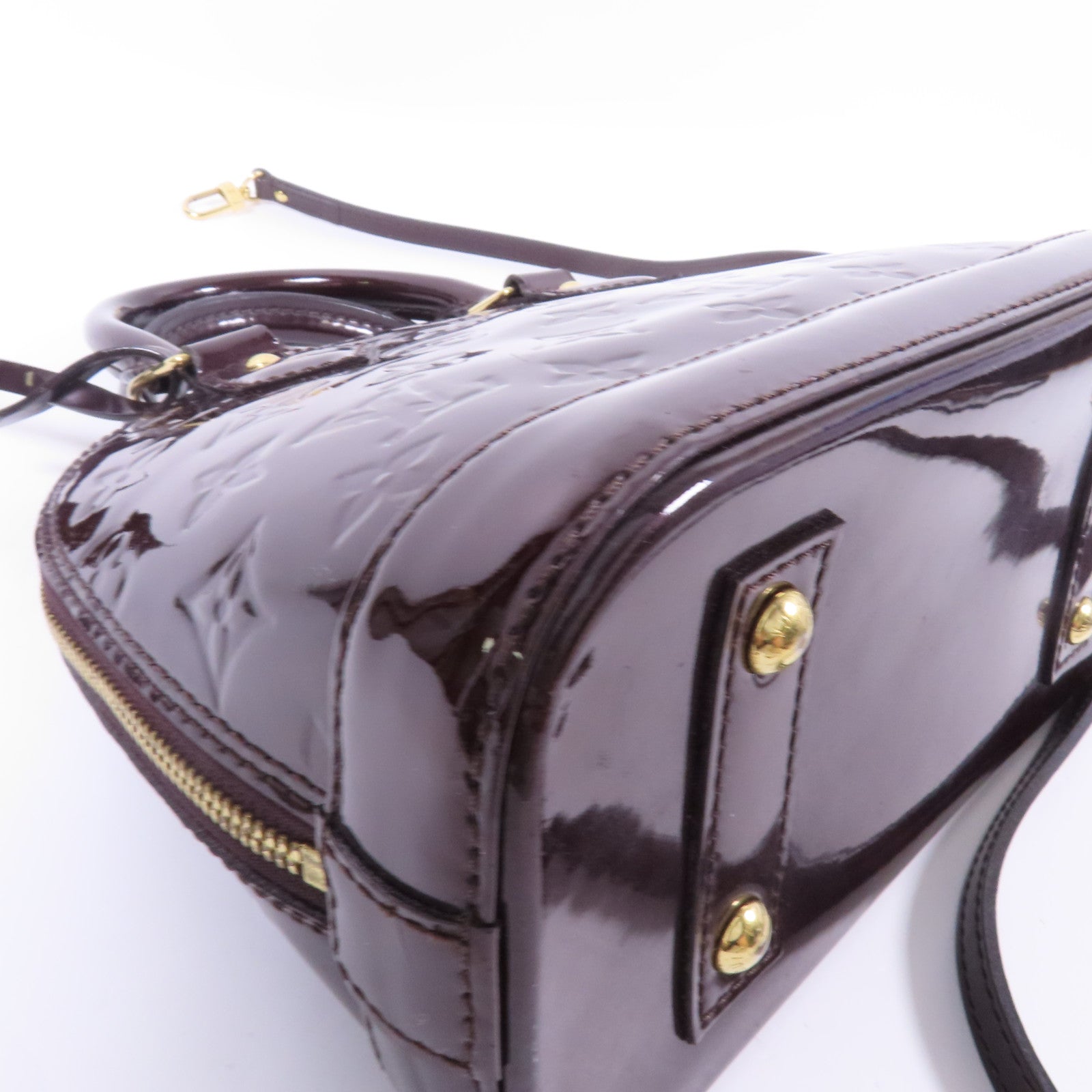 LOUIS VUITTON Vernis Alma BB金扣手挽肩背兩用袋