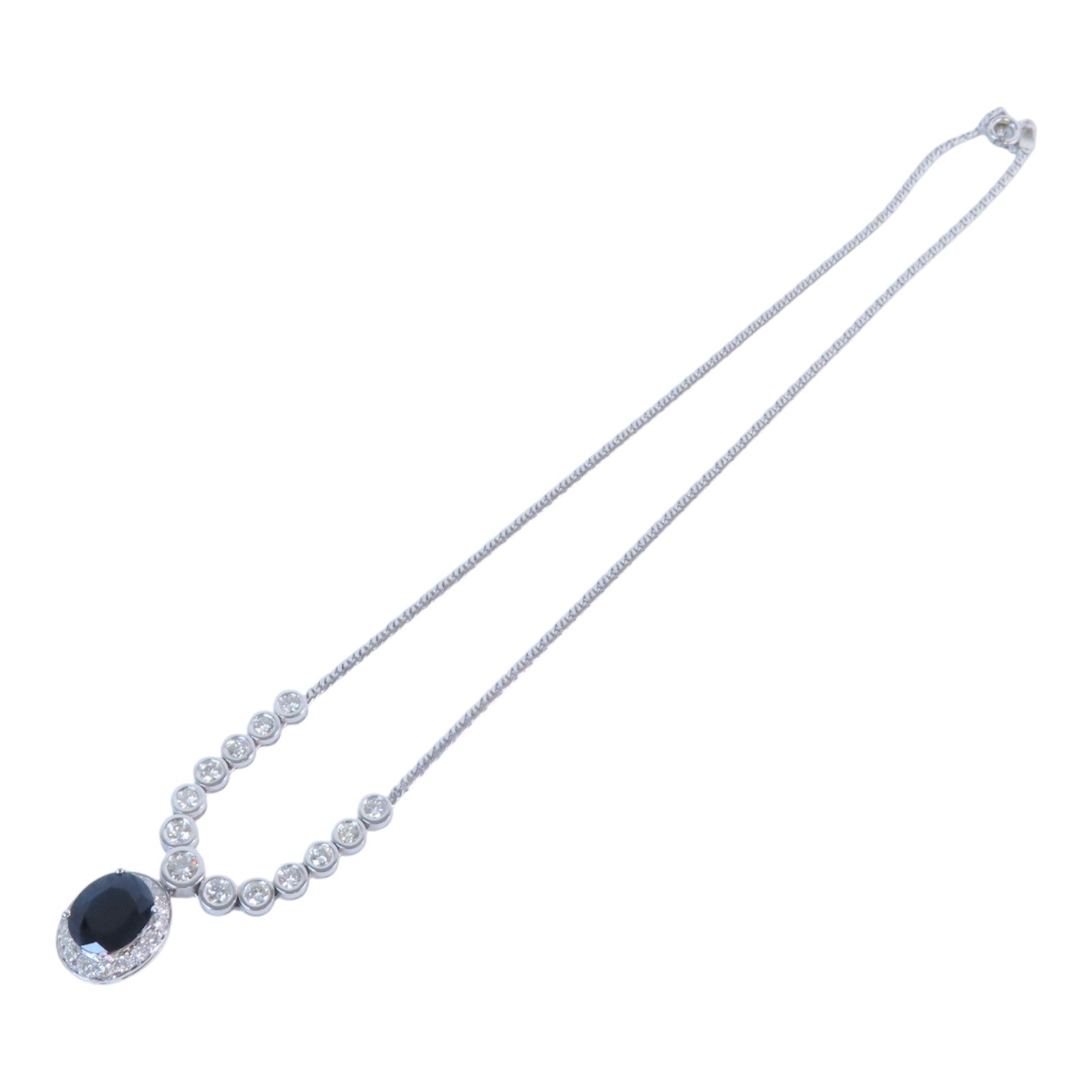 JEWELRY 18K白金Diamond Composite Stone Necklace鑽石/合成石項鏈