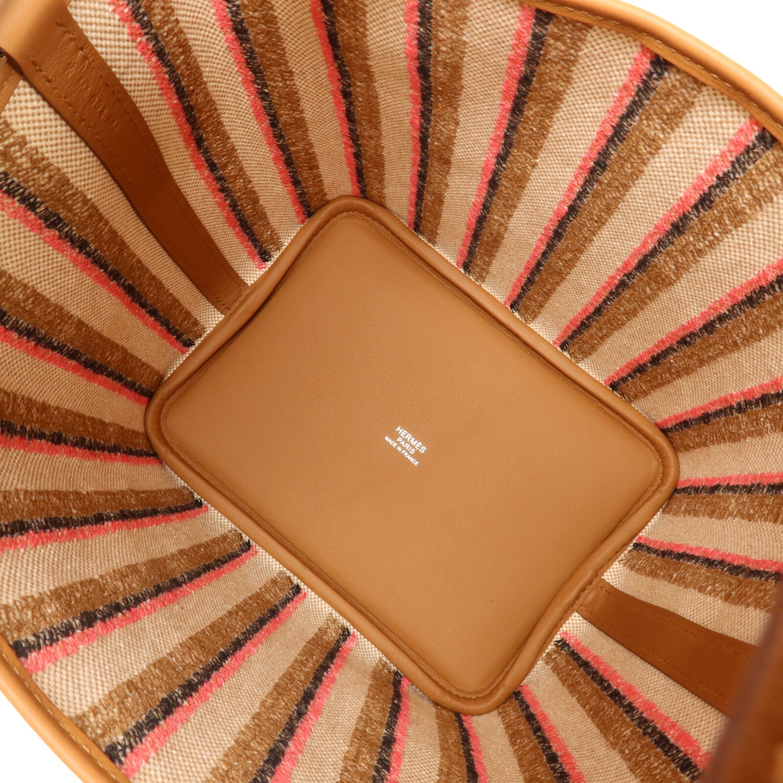 HERMES 帆布/Swift皮革Picotin PM手挽袋Gold