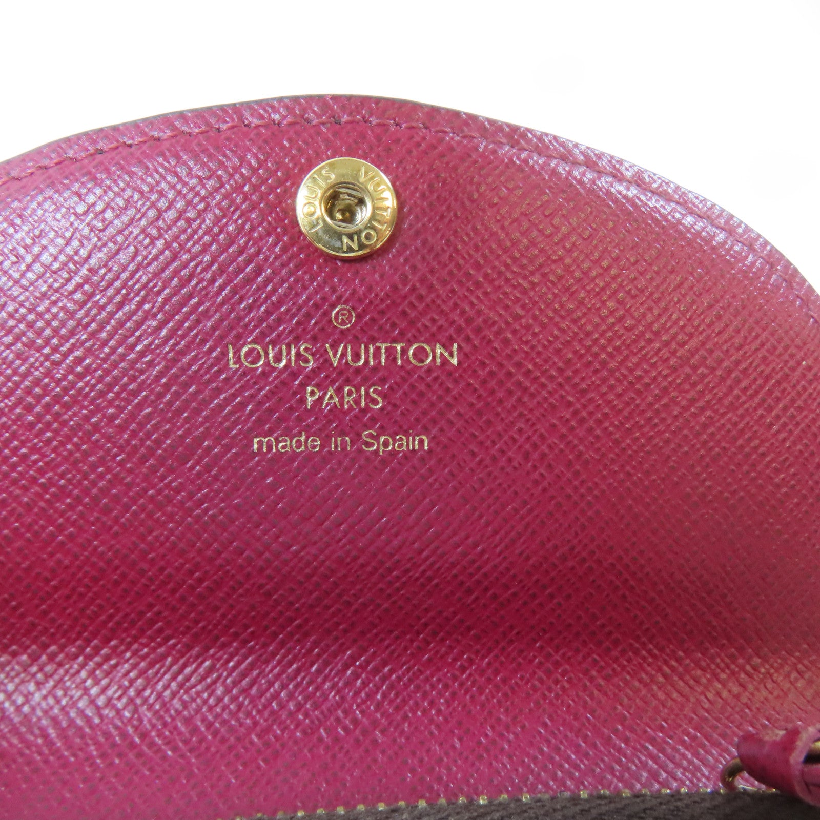 LOUIS VUITTON Monogram Rosalie金扣卡片套啡色