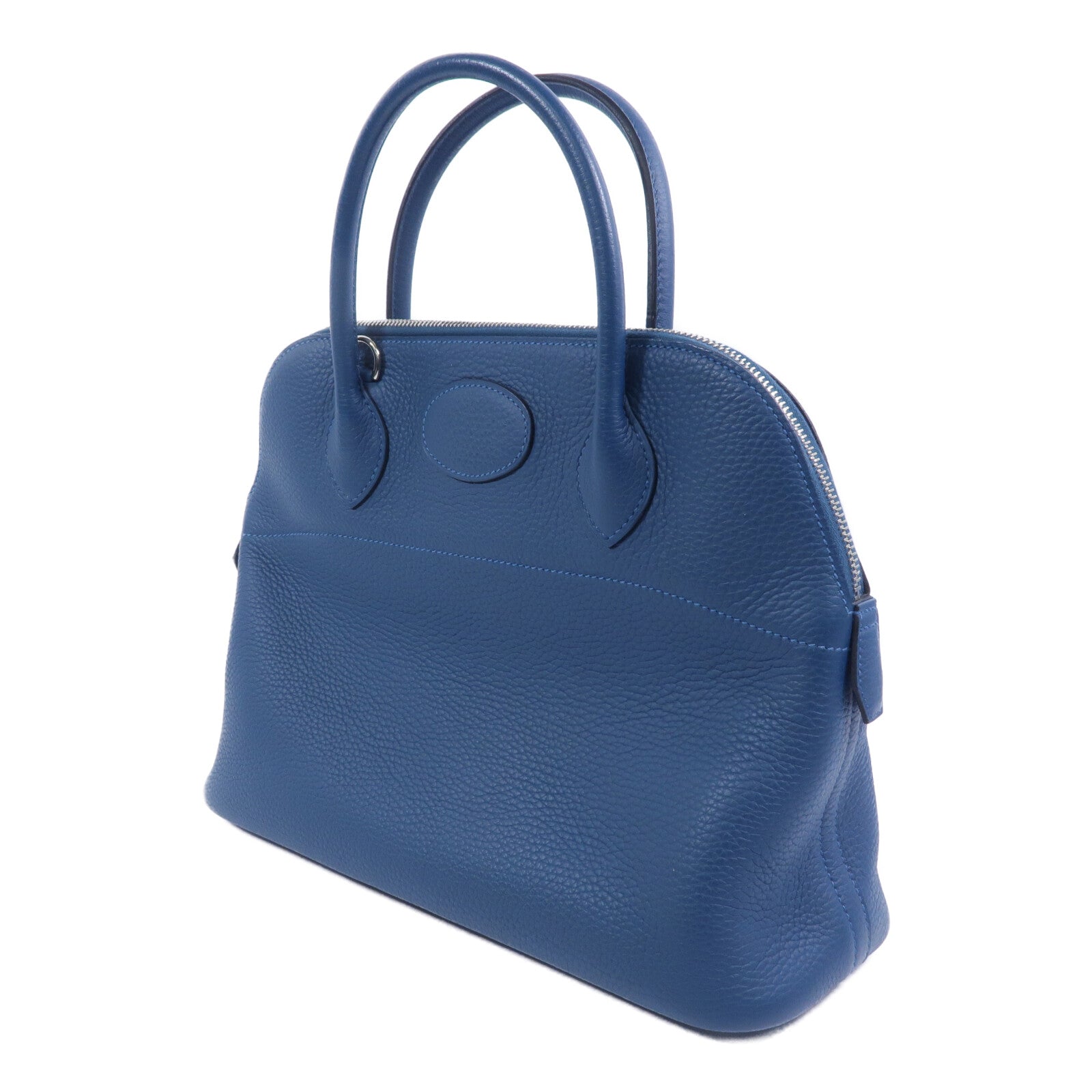HERMES Togo皮革Bolide 31手挽袋Bleu Colvert