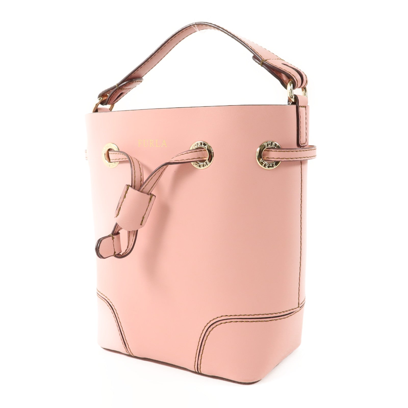 Furla 牛皮皮革Shoulder Bag金扣肩背袋