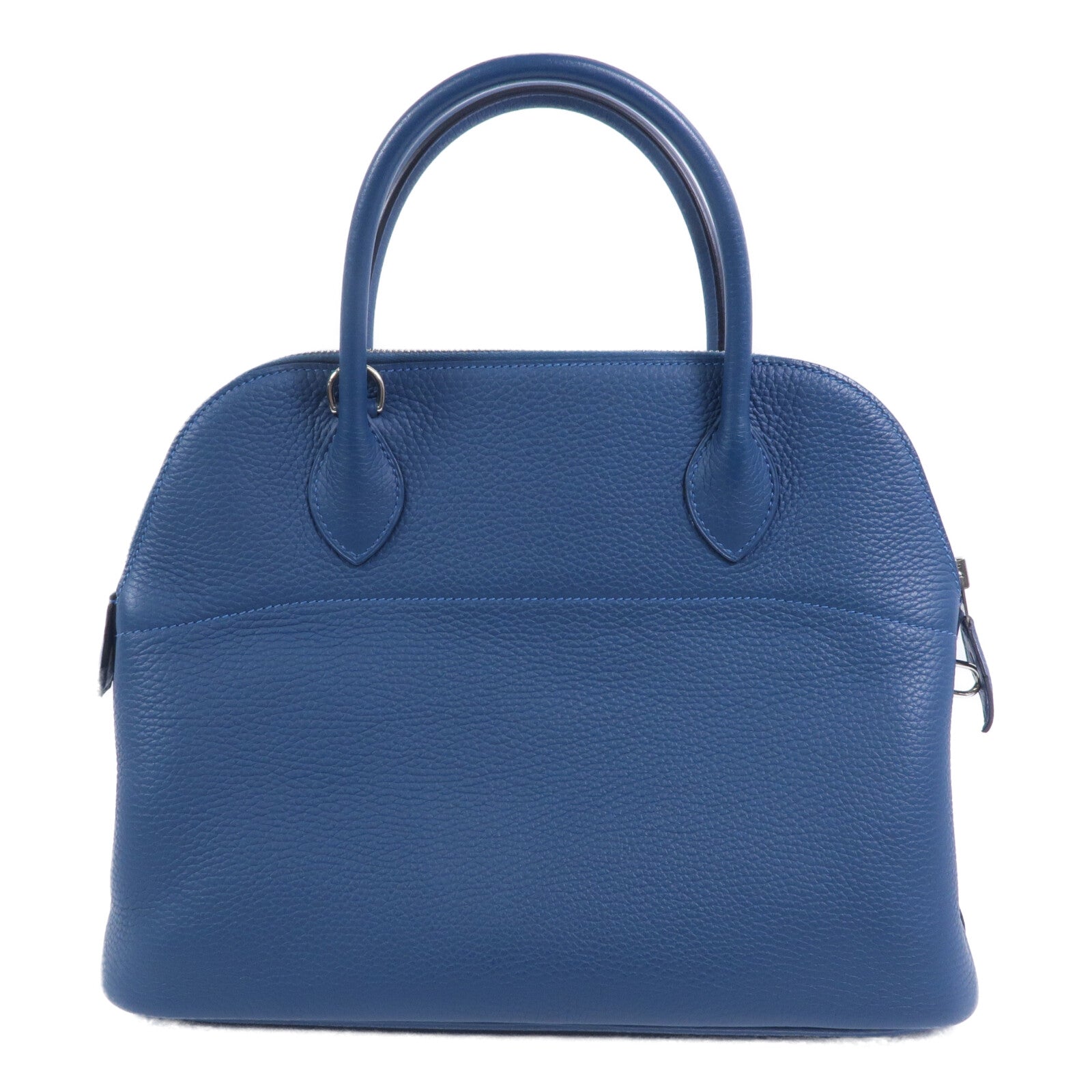 HERMES Togo皮革Bolide 31手挽袋Bleu Colvert