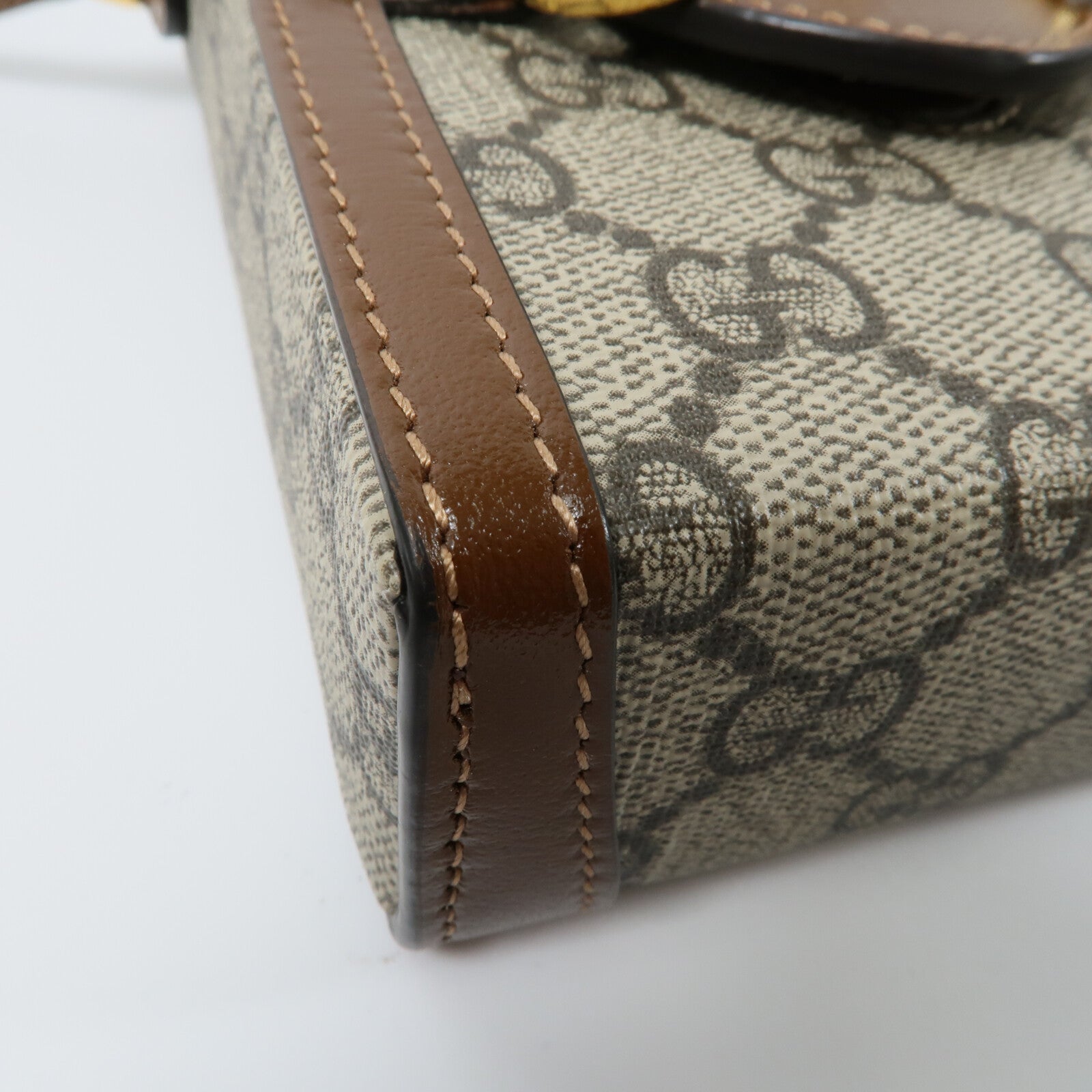 GUCCI 塗層帆布Horsebit 1955肩背袋