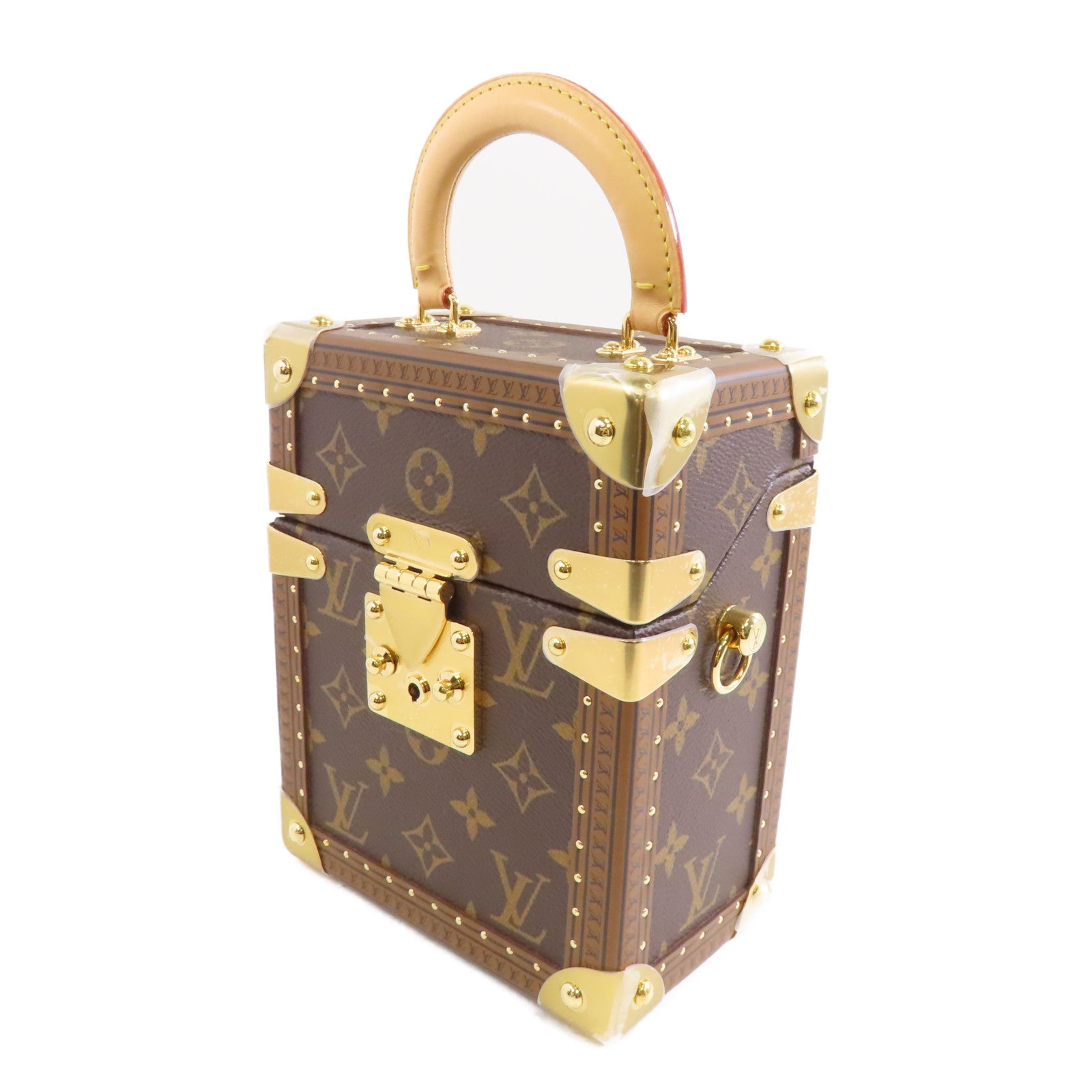 LOUIS VUITTON 【激減優惠】Monogram Camera Box金扣手挽肩背兩用袋棕色