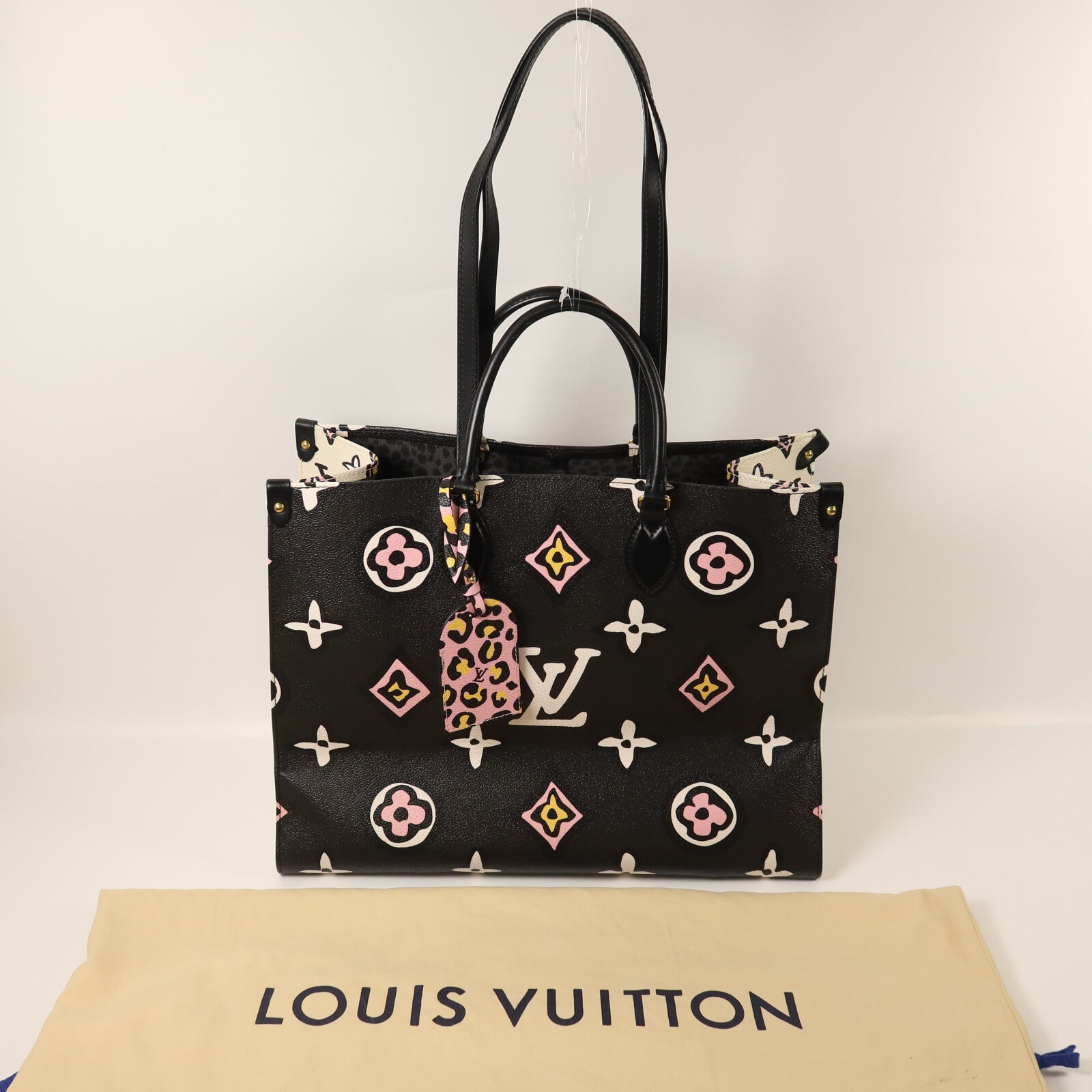 LOUIS VUITTON Monogram Giant Wild at Heart Capsule OnTheGo GM金扣手挽肩背兩用袋