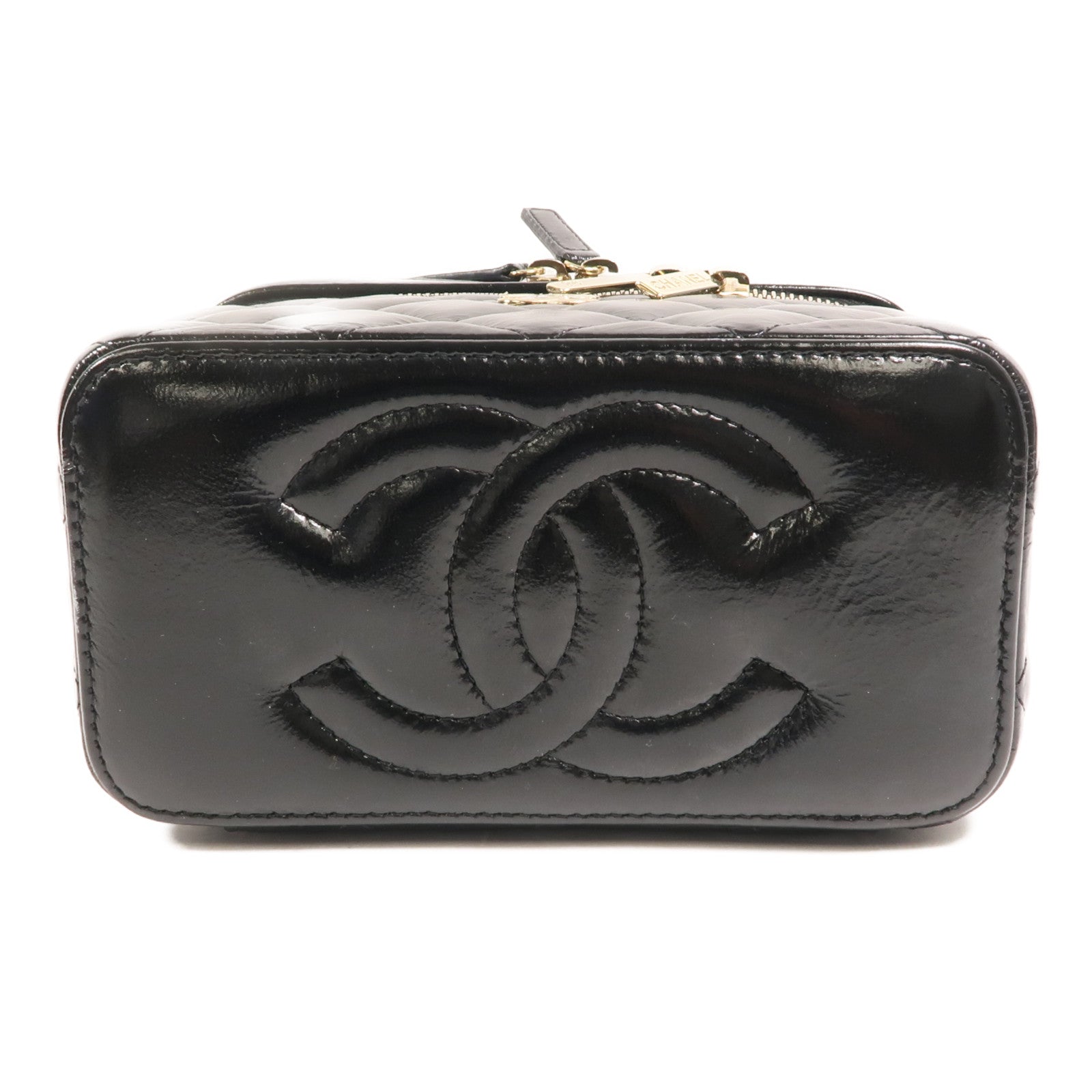 CHANEL 羊皮皮革Vanity Case鏈帶肩背袋