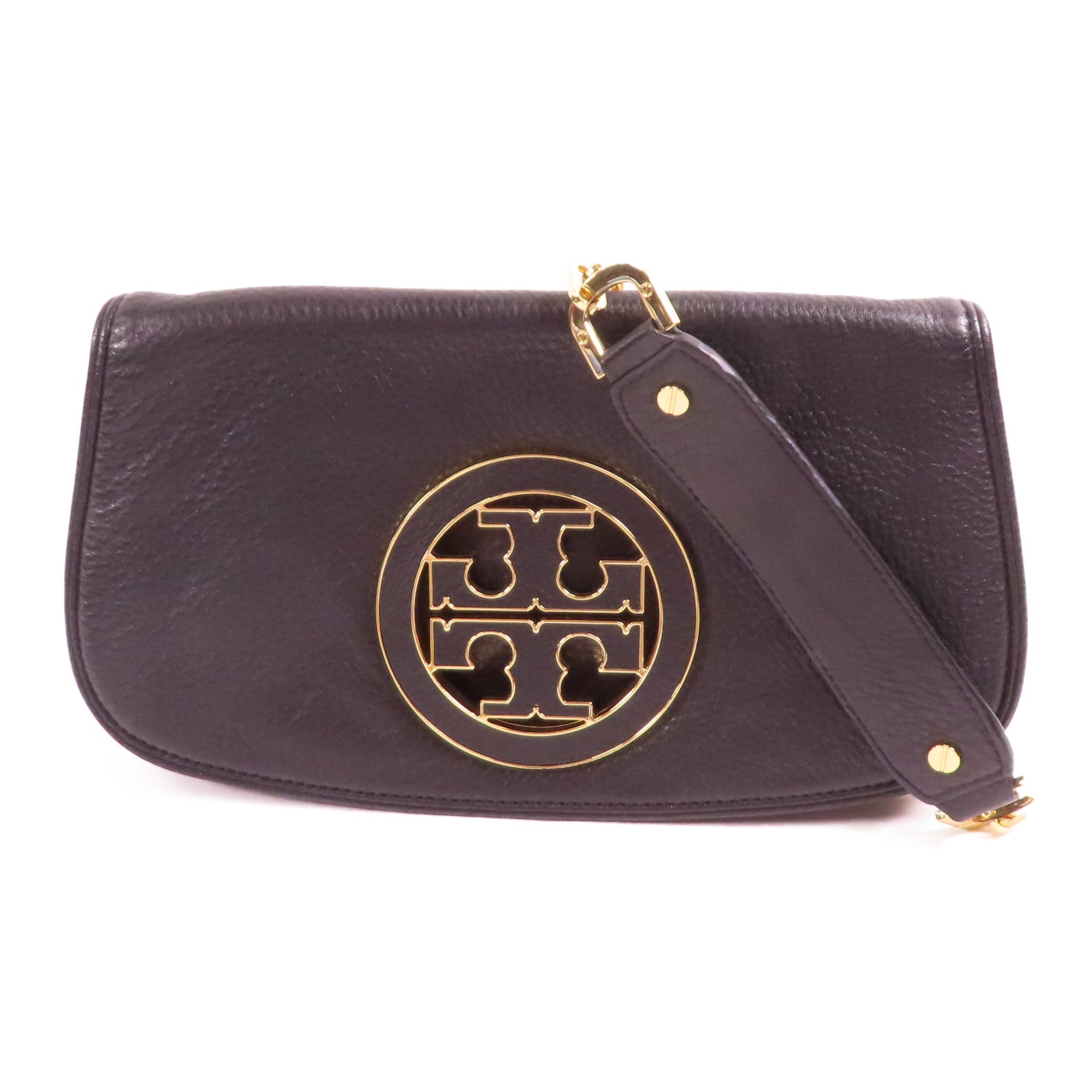 Tory Burch 牛皮皮革Shoulder Bag金扣鏈帶肩背袋