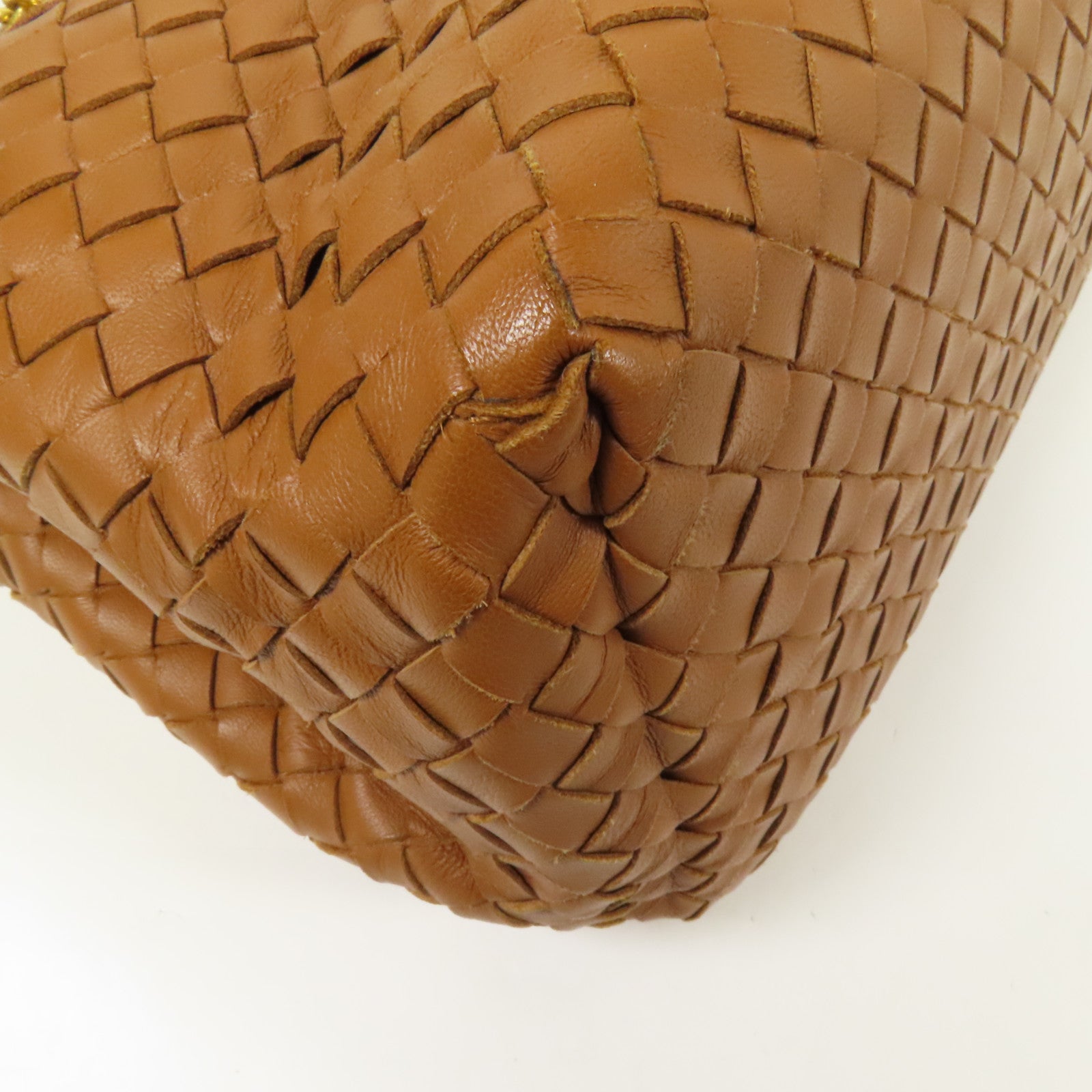 BOTTEGA VENETA 羊皮皮革Chain Shoulder金扣肩背袋