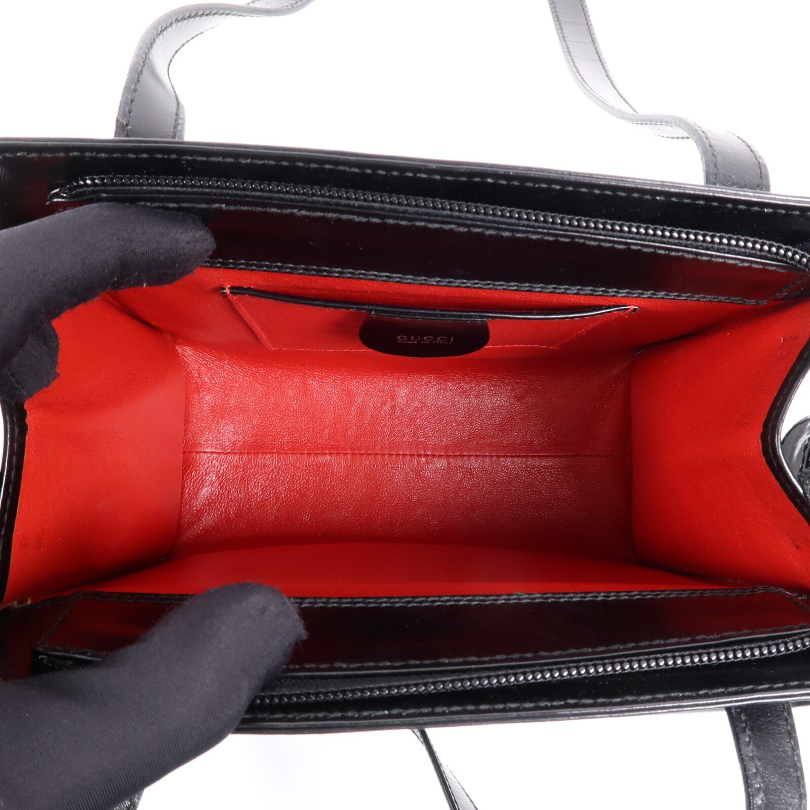 GUCCI 牛皮皮革Vintage Shoulder Bag銀扣肩背袋