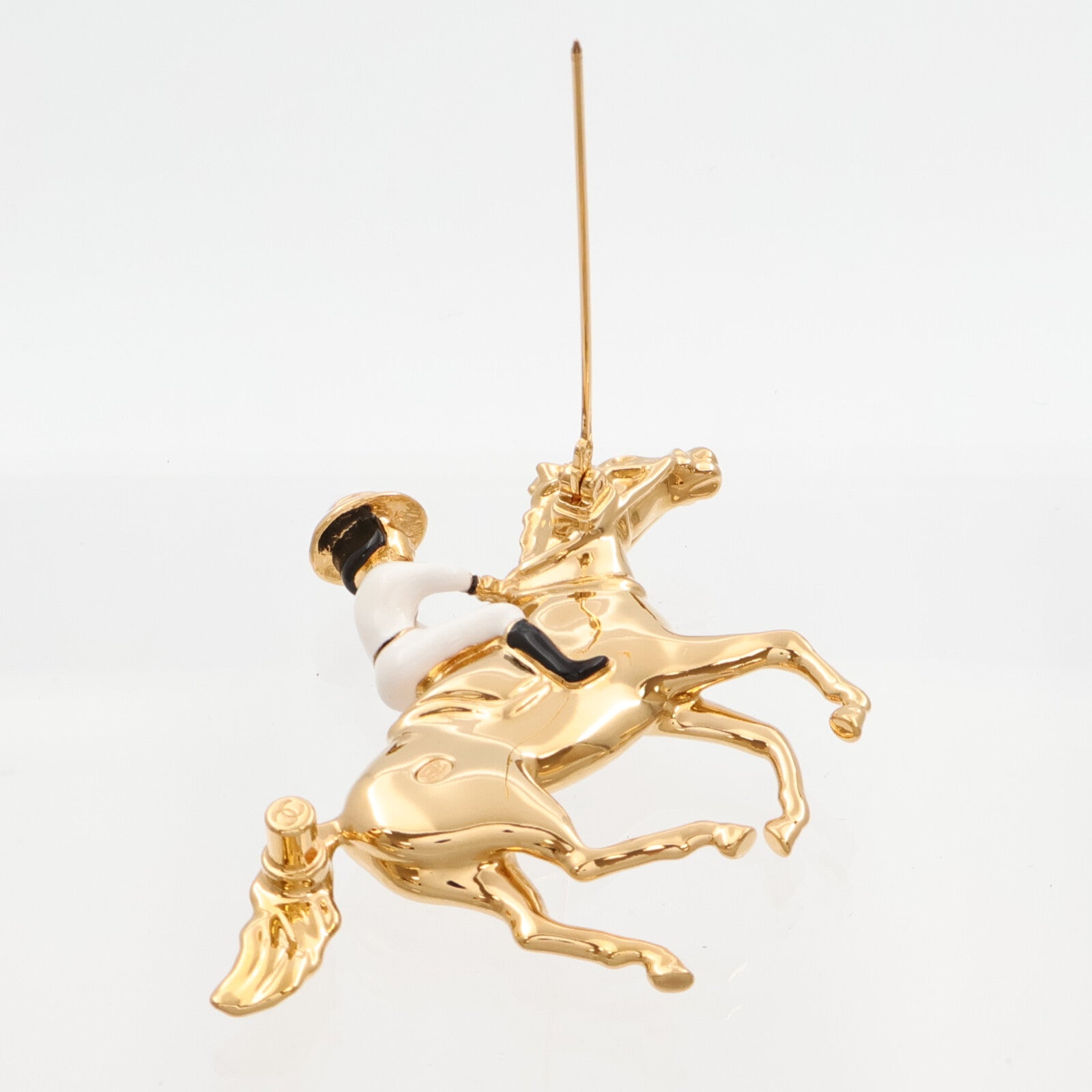 CHANEL 金屬Coco Mark Horse & Jockey Brooch胸針