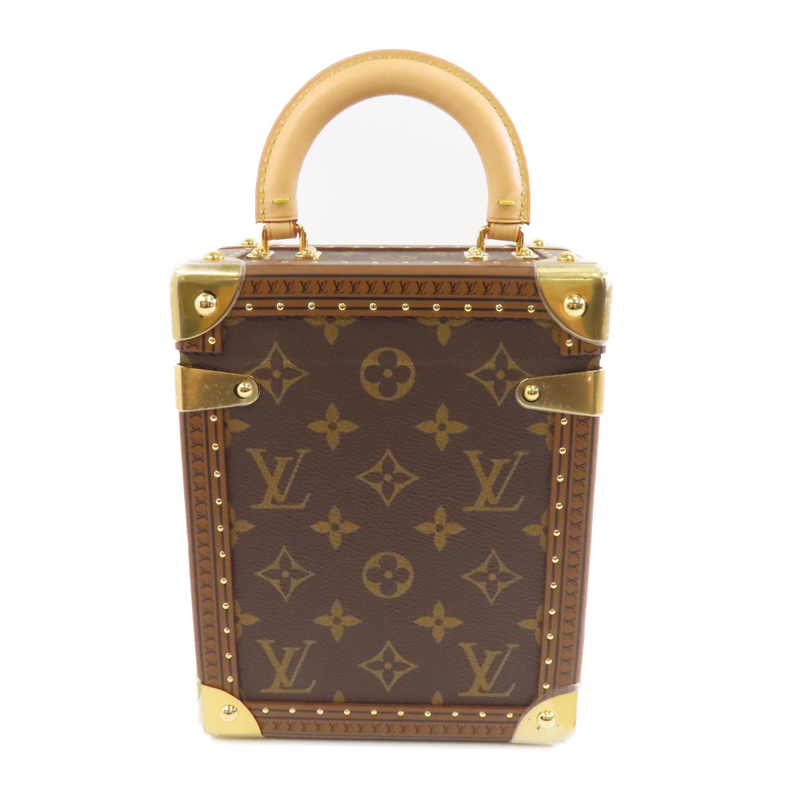 LOUIS VUITTON 【激減優惠】Monogram Camera Box金扣手挽肩背兩用袋棕色