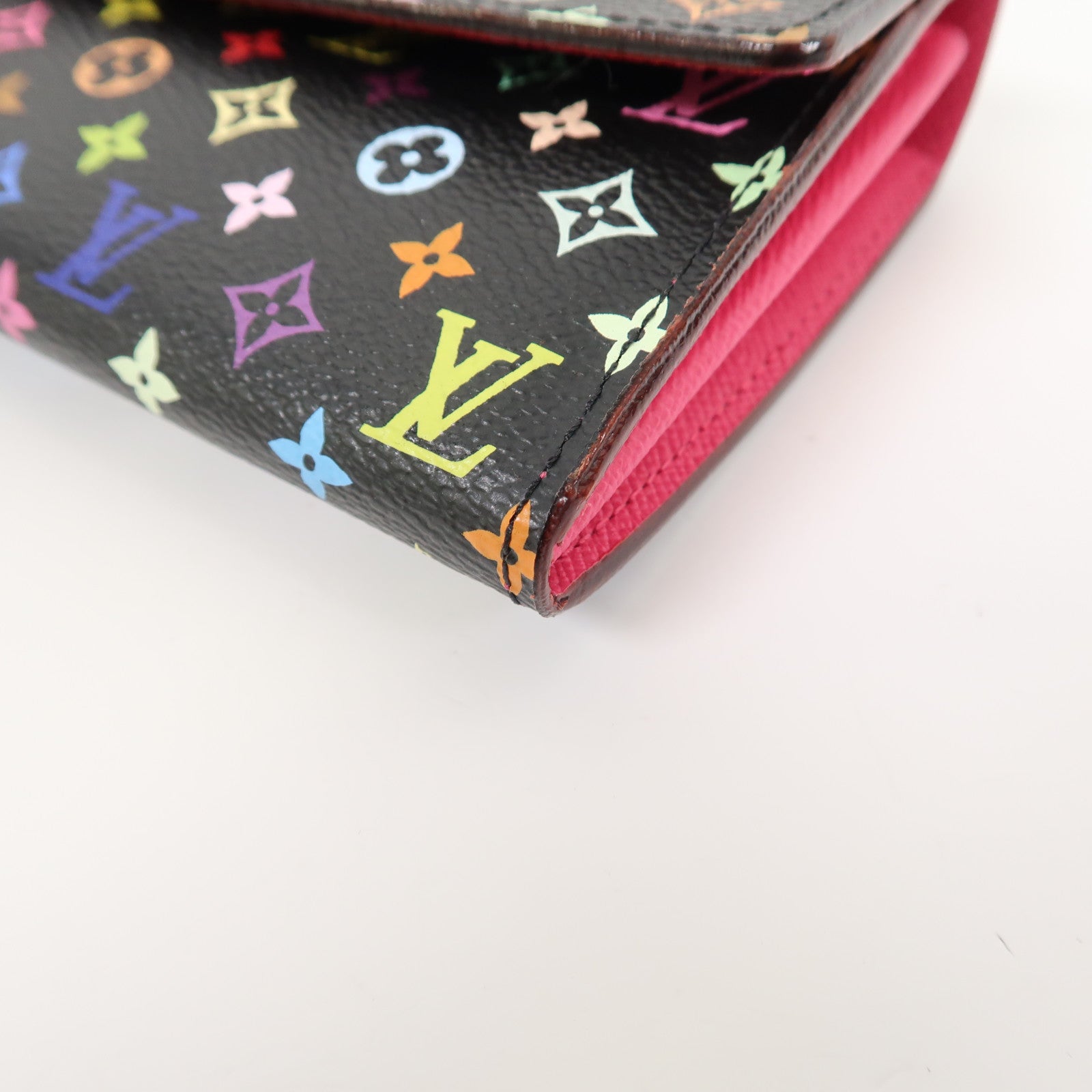 LOUIS VUITTON Monogram Multicolore Portefeuille Sarah Long Wallet金扣長錢包黑色