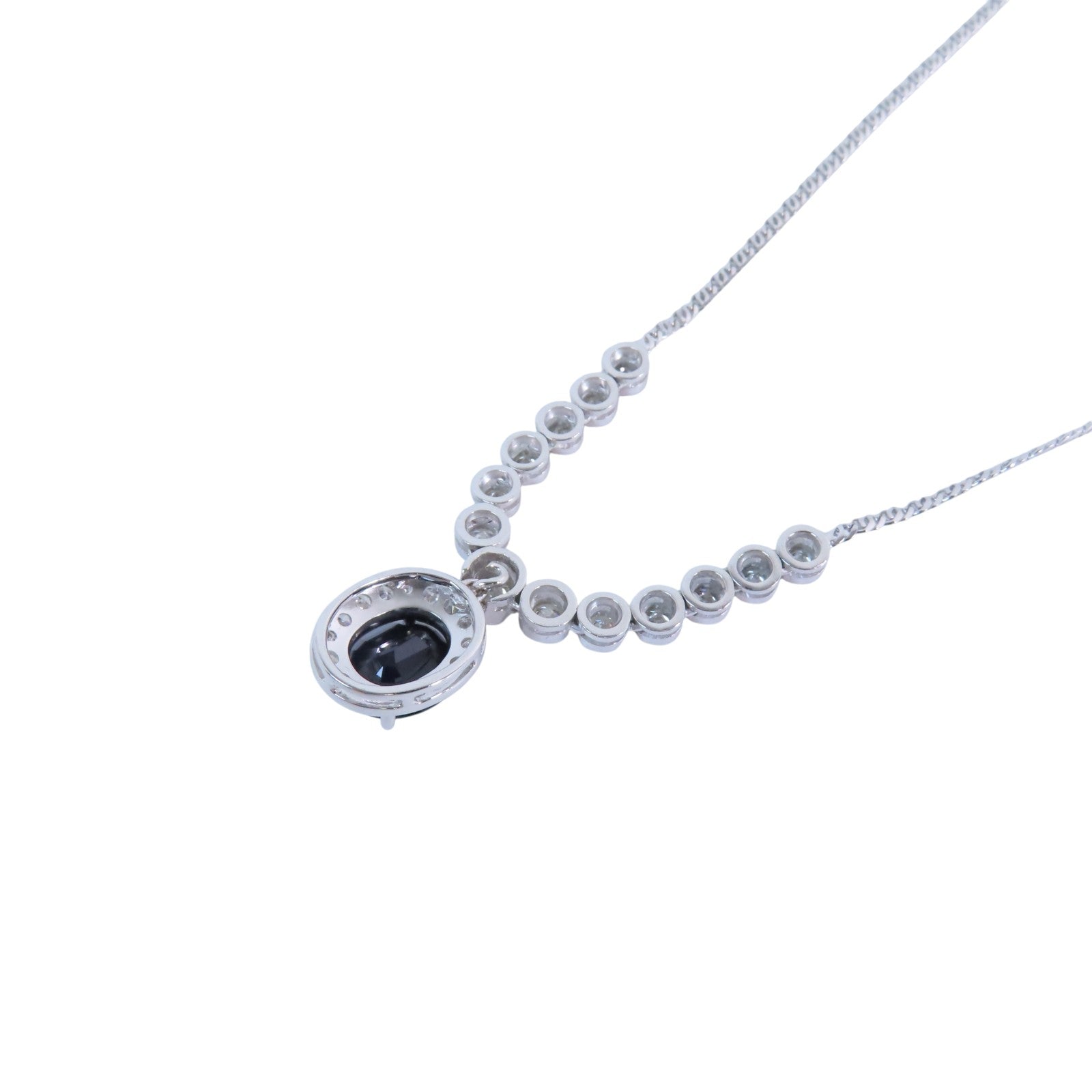 JEWELRY 18K白金Diamond Composite Stone Necklace鑽石/合成石項鏈