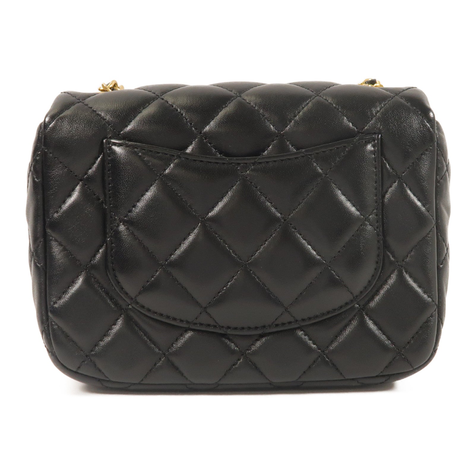 CHANEL 羊皮皮革Mini Flap Bag鏈帶肩背袋