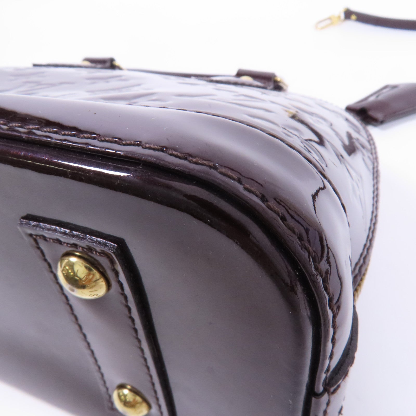 LOUIS VUITTON Vernis Alma BB金扣手挽肩背兩用袋