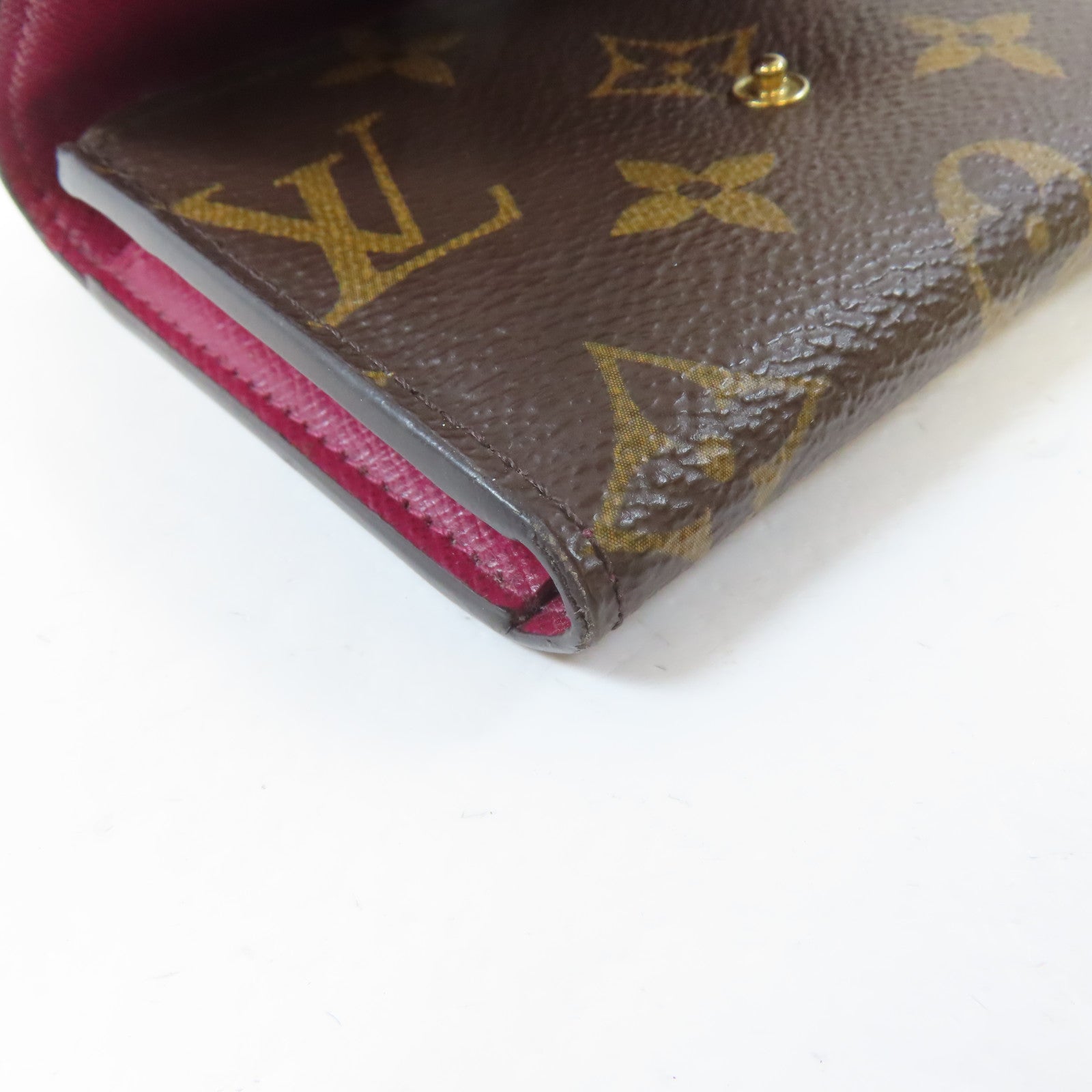 LOUIS VUITTON Monogram Rosalie金扣卡片套啡色