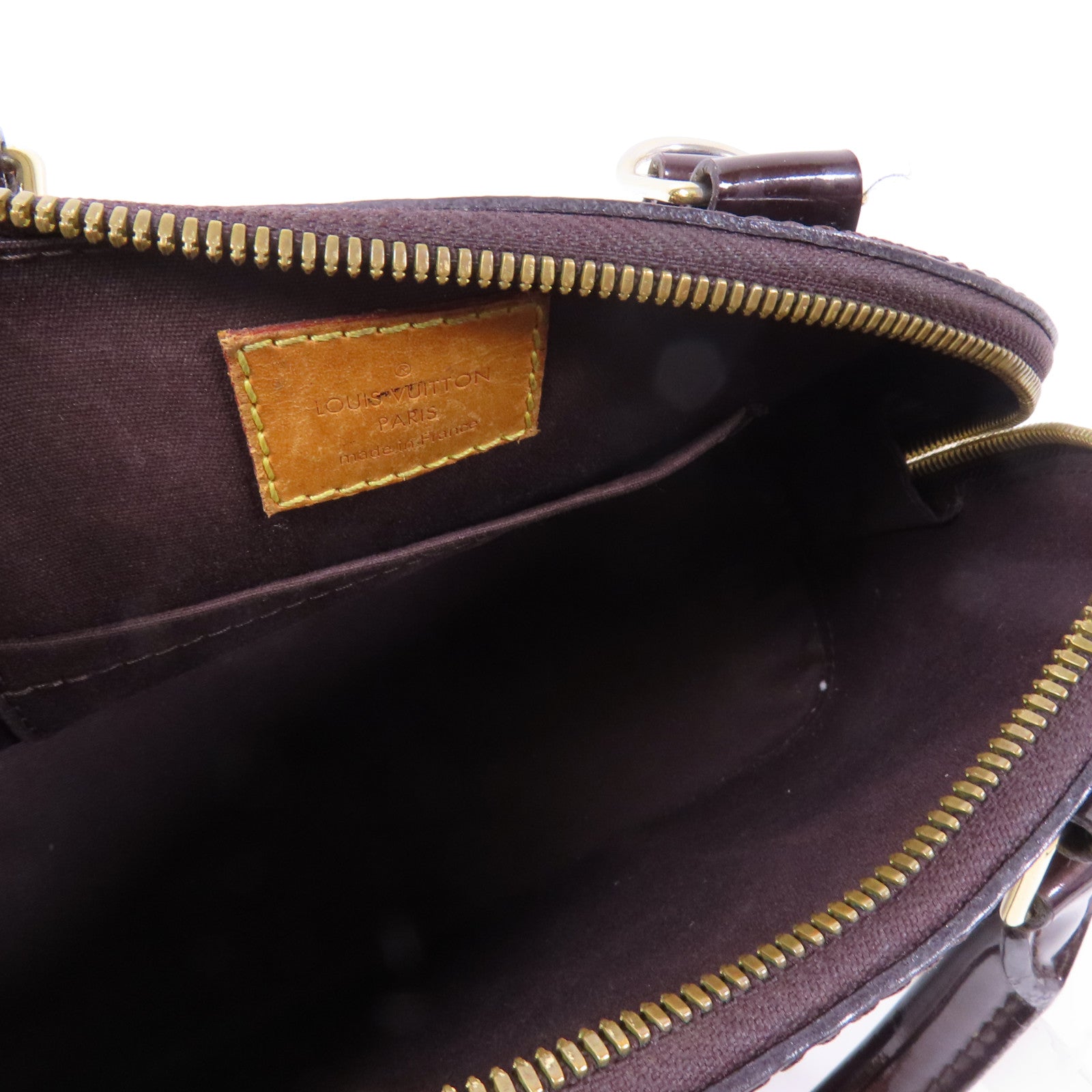 LOUIS VUITTON Vernis Alma BB金扣手挽肩背兩用袋