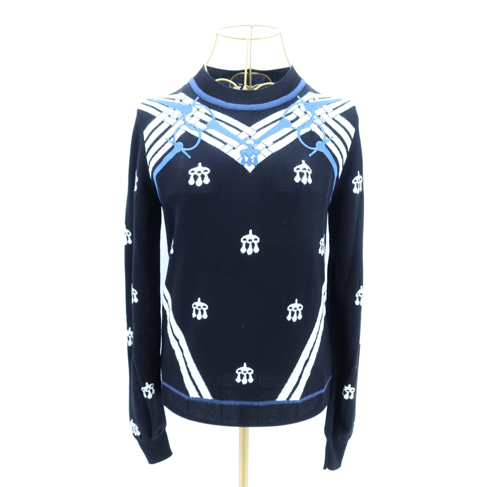 HERMES Wool Mors A Jouet Knitted Birdle針織