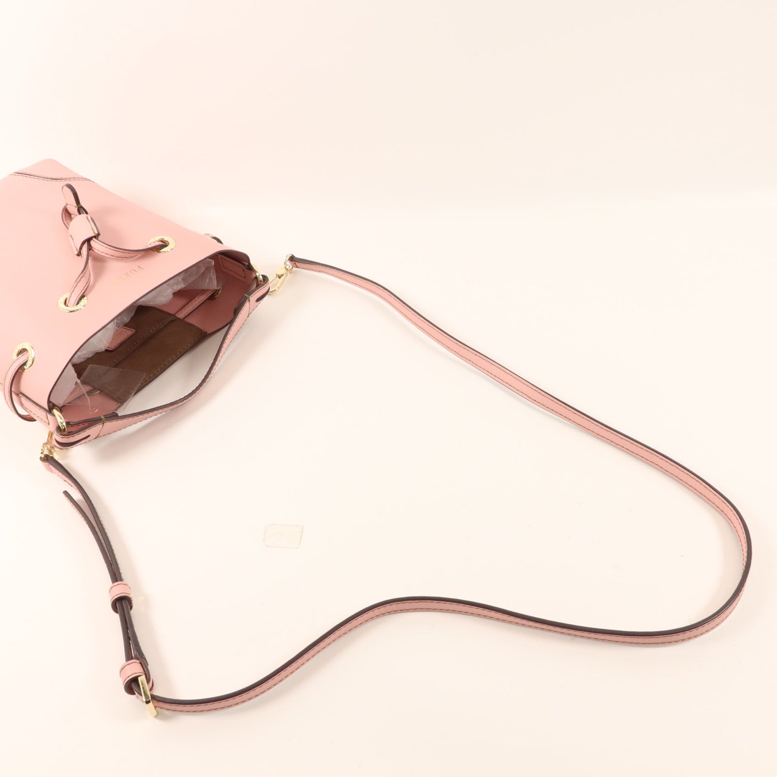 Furla 牛皮皮革Shoulder Bag金扣肩背袋