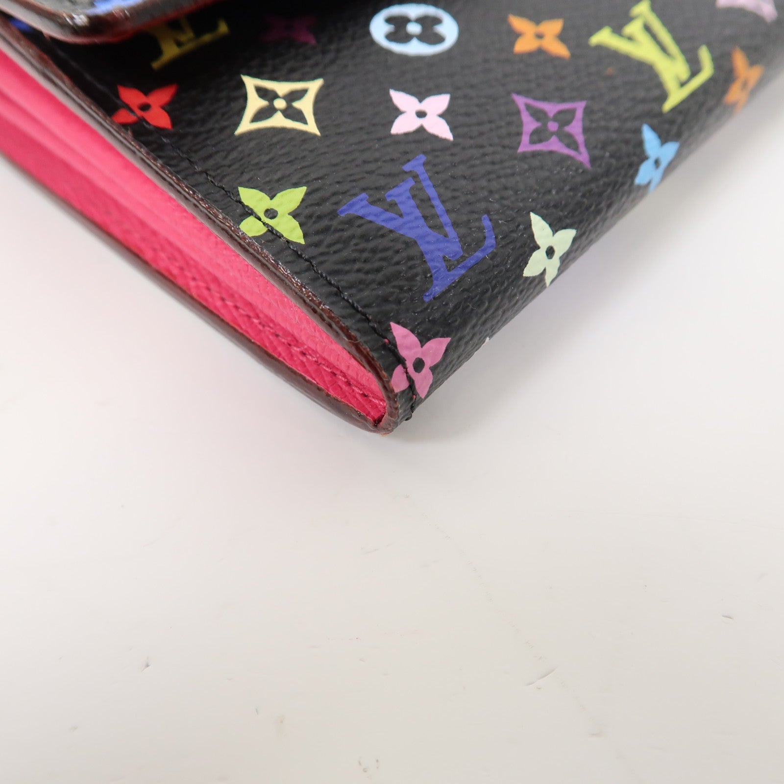 LOUIS VUITTON Monogram Multicolore Portefeuille Sarah Long Wallet金扣長錢包黑色