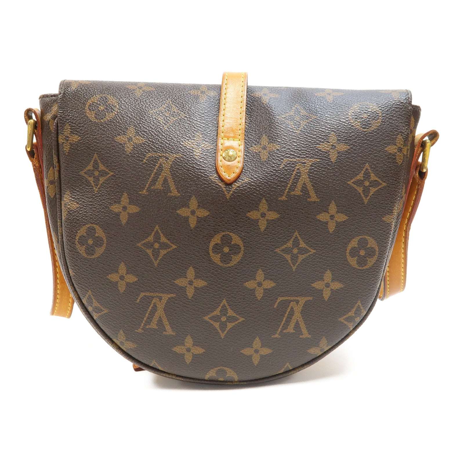 LOUIS VUITTON Monogram Chantilly PM金扣肩背袋啡色