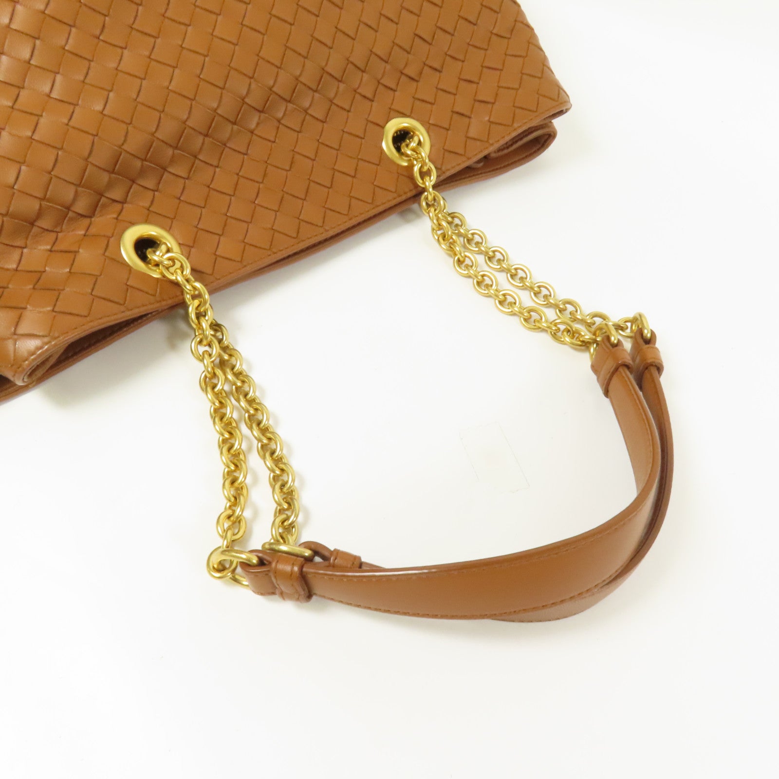 BOTTEGA VENETA 羊皮皮革Chain Shoulder金扣肩背袋