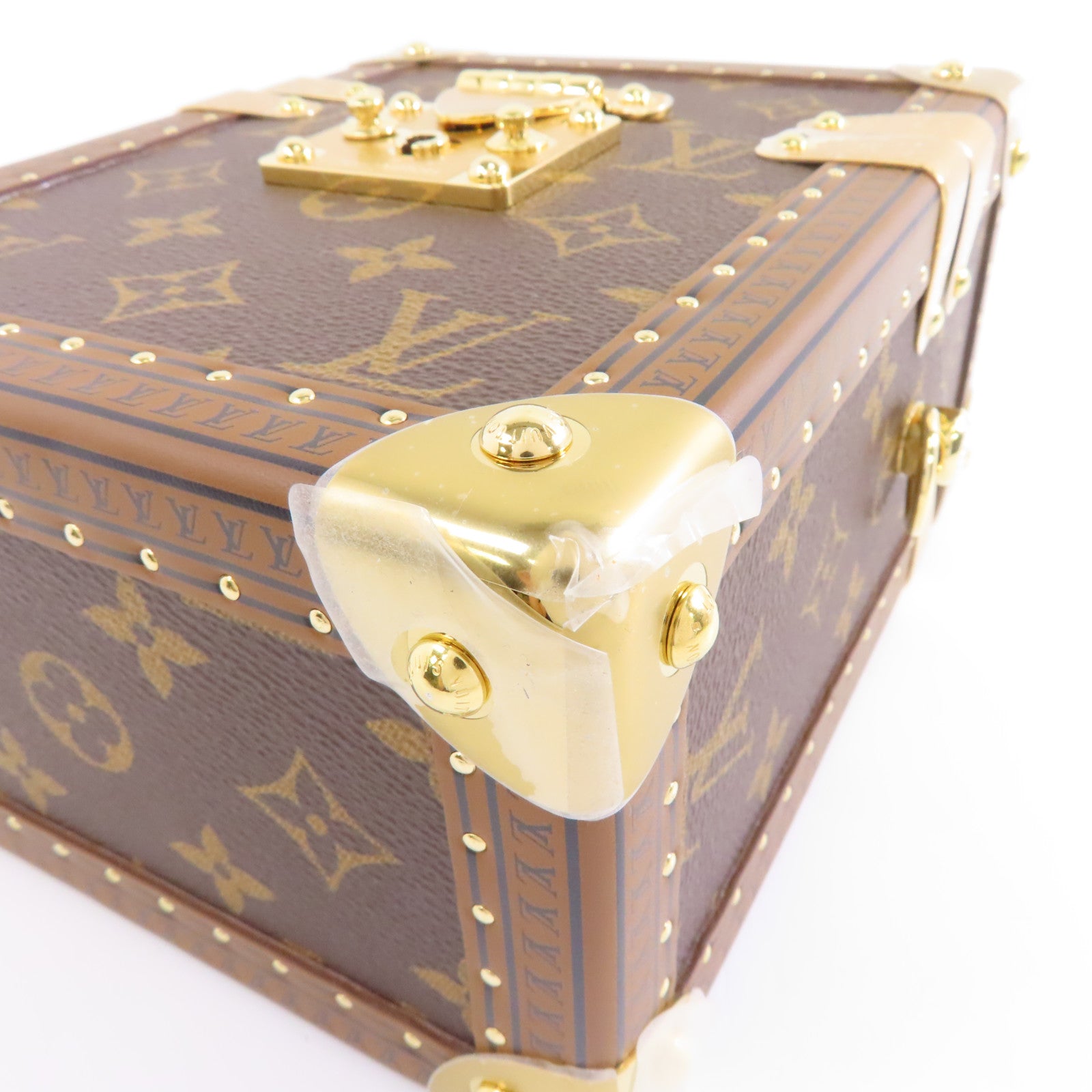 LOUIS VUITTON 【激減優惠】Monogram Camera Box金扣手挽肩背兩用袋棕色