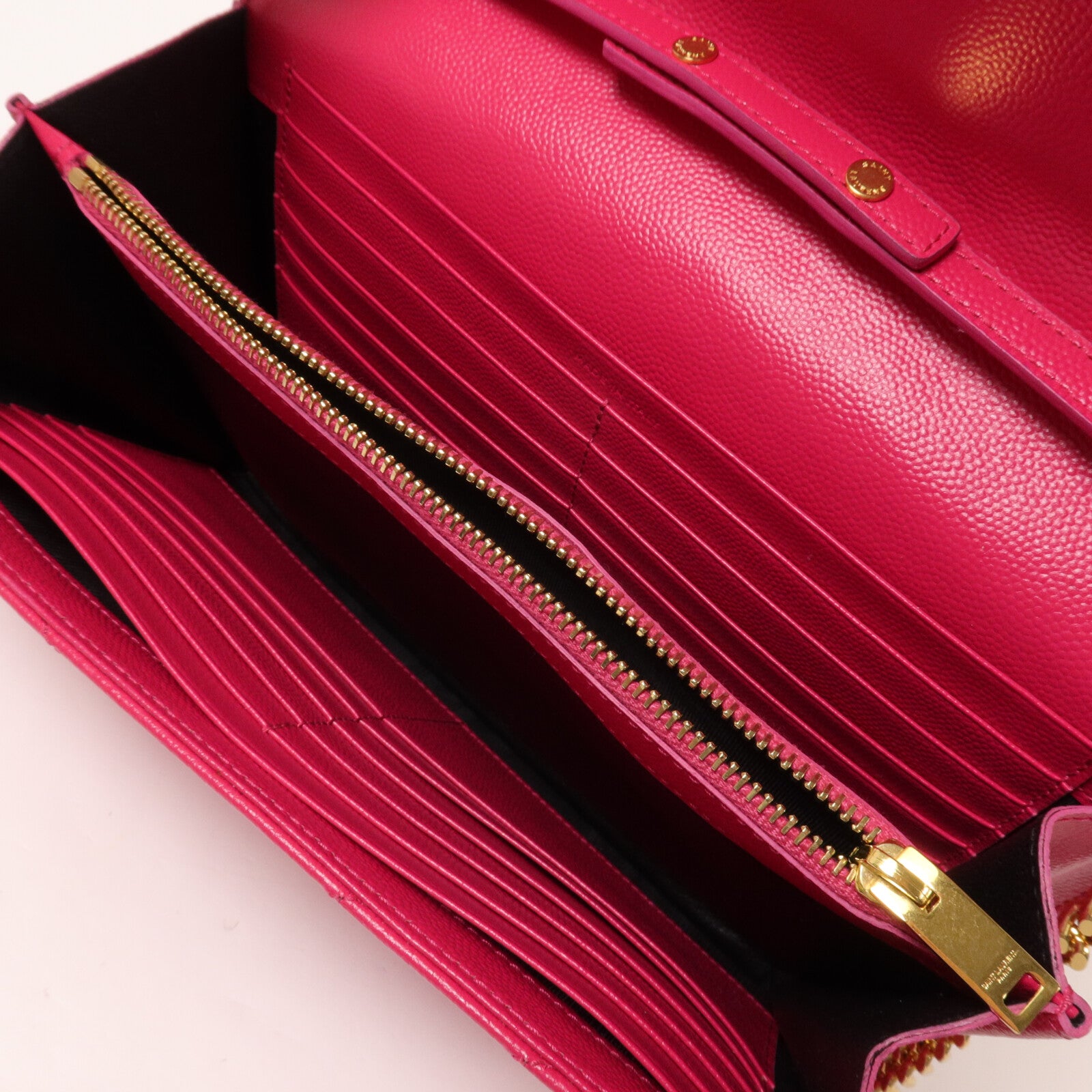 SAINT LAURENT 牛皮皮革Cassandre Envelope鏈帶肩背袋