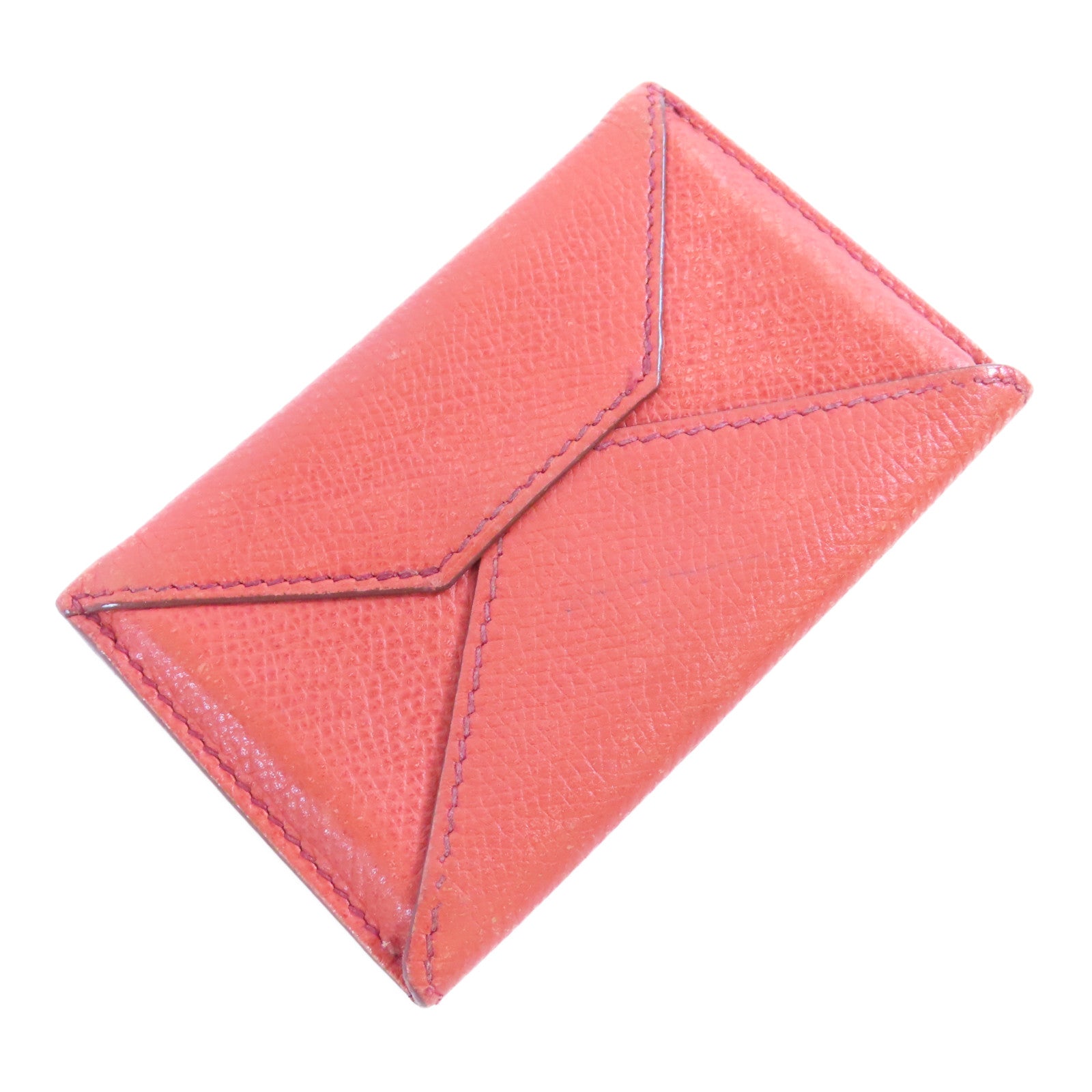 HERMES 【激減優惠】Epsom皮革Card Case卡片套橙色