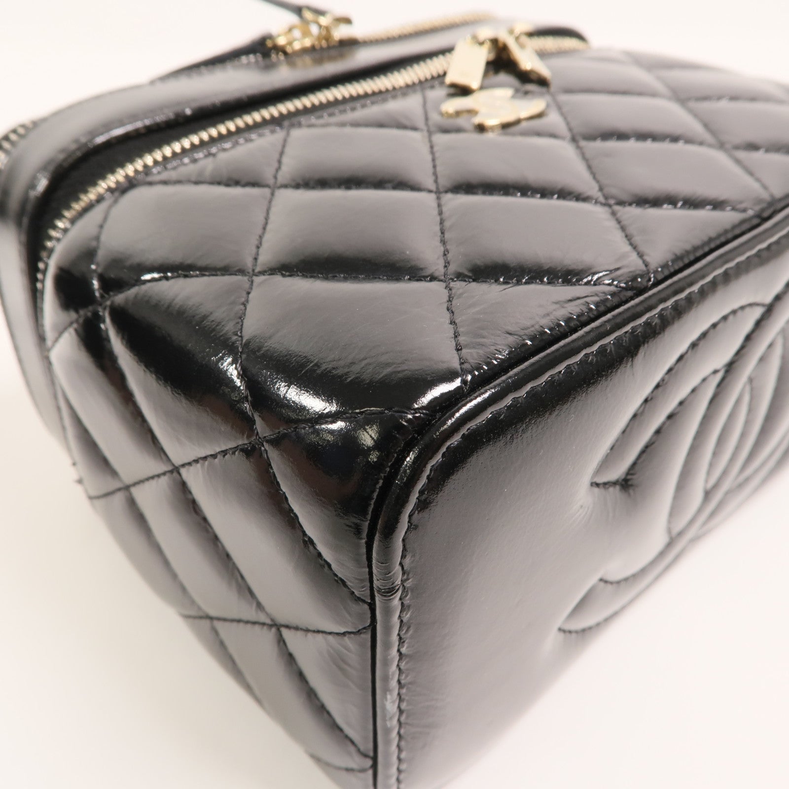 CHANEL 羊皮皮革Vanity Case鏈帶肩背袋