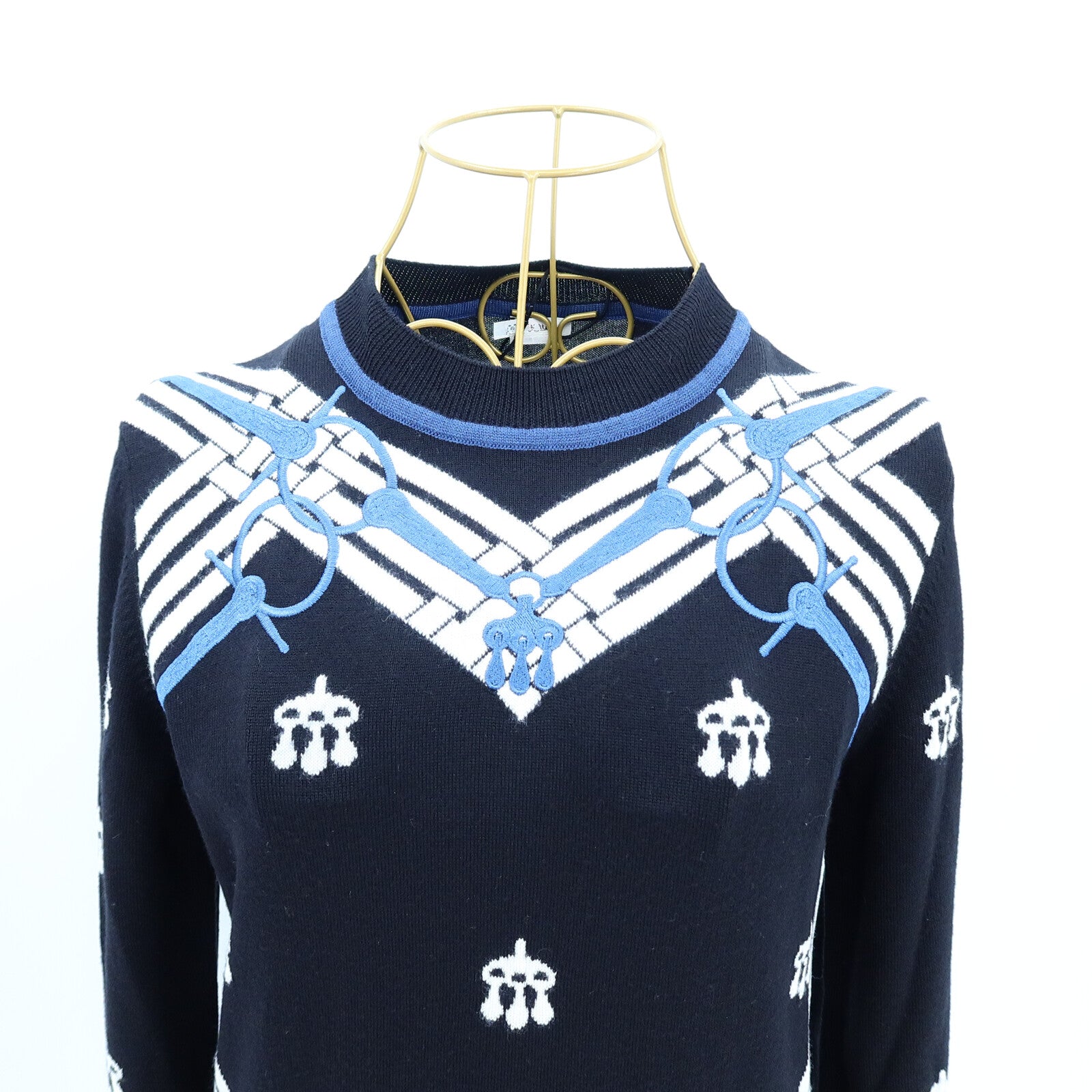 HERMES Wool Mors A Jouet Knitted Birdle針織
