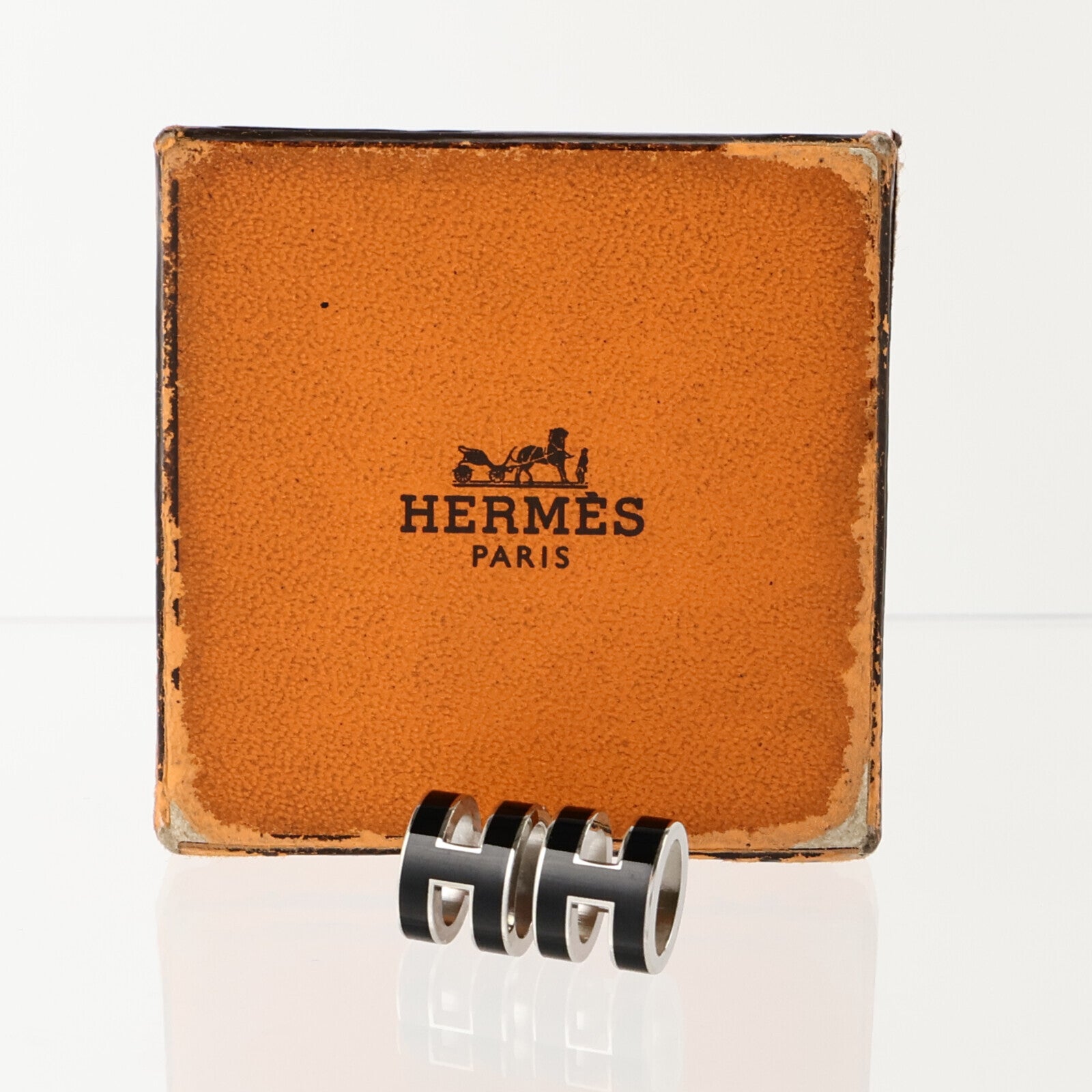 HERMES 金屬/琺瑯Pop H Earrings耳環