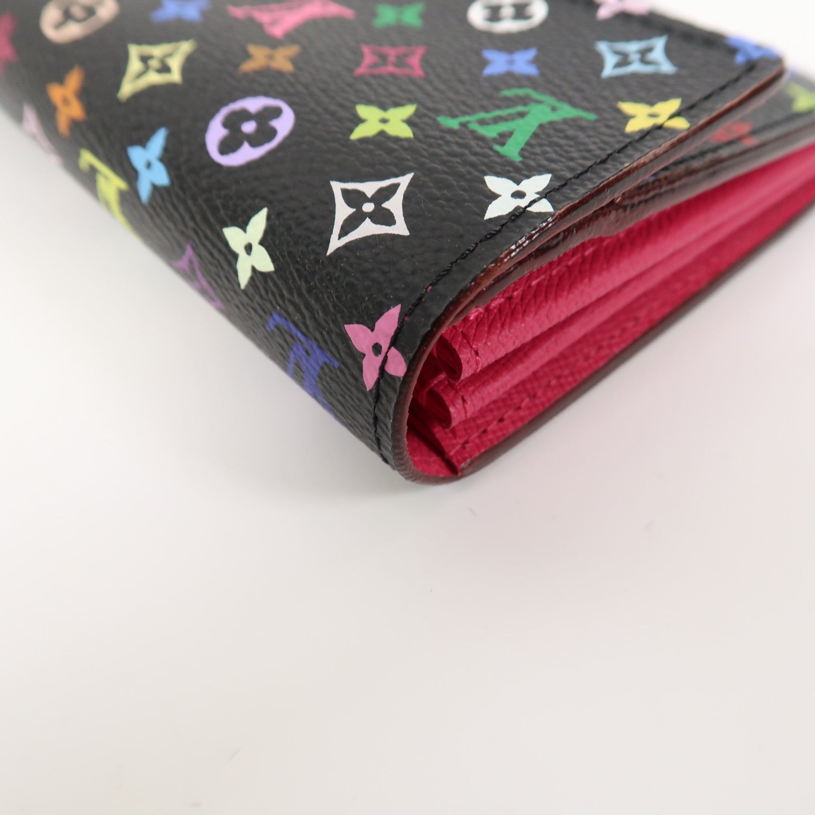 LOUIS VUITTON Monogram Multicolore Portefeuille Sarah Long Wallet金扣長錢包黑色