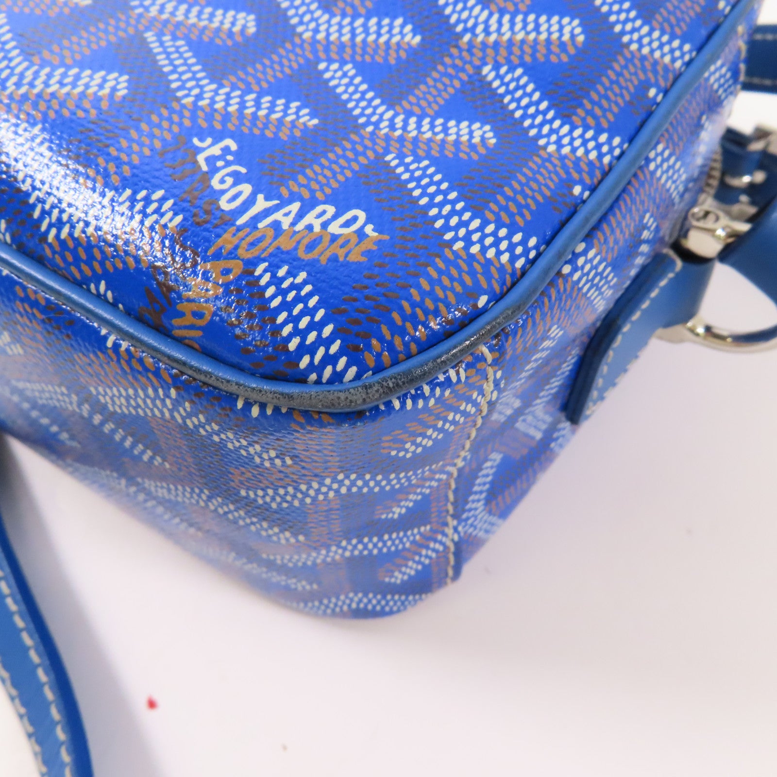 GOYARD 塗層帆布Sac Cap Vert銀扣肩背袋