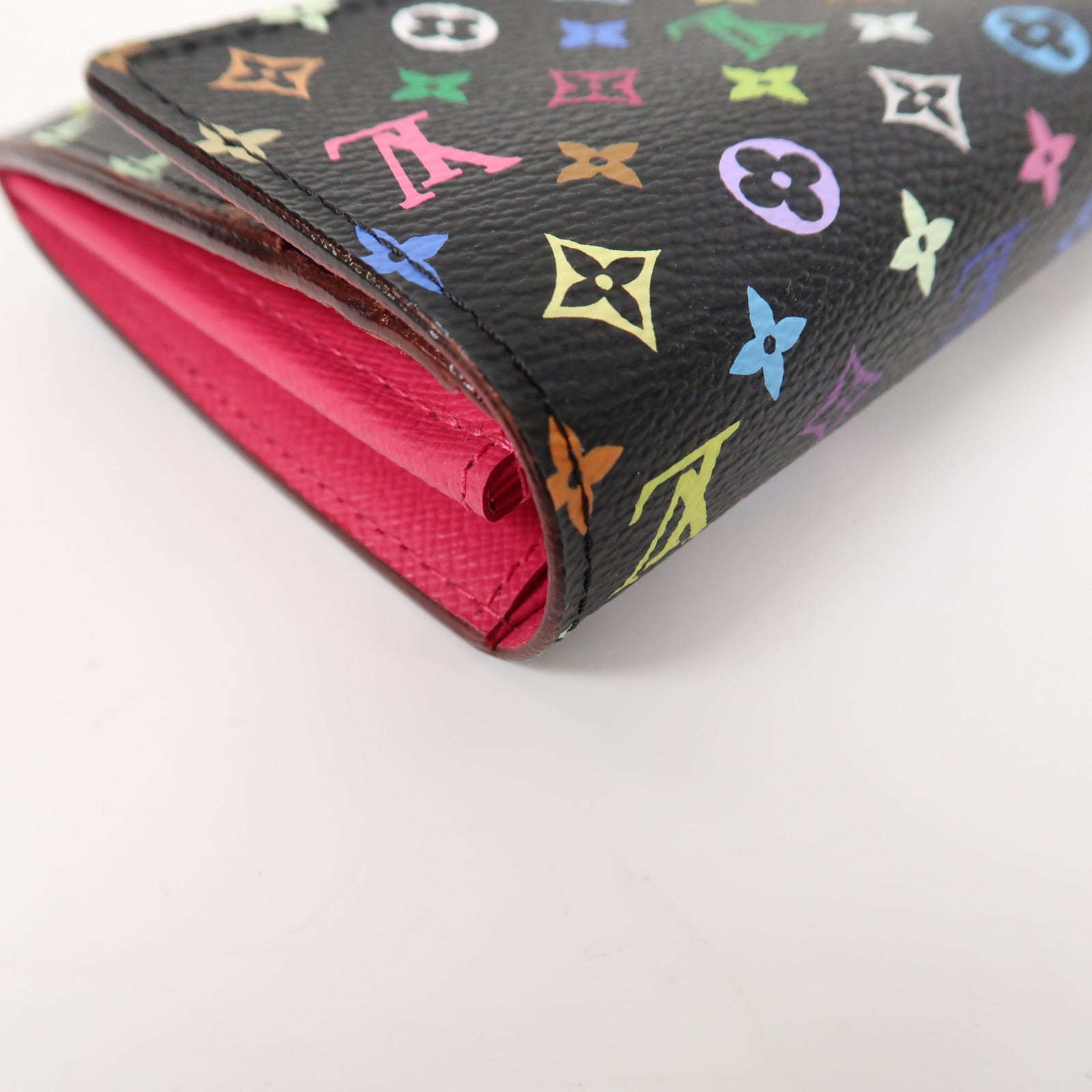 LOUIS VUITTON Monogram Multicolore Portefeuille Sarah Long Wallet金扣長錢包黑色